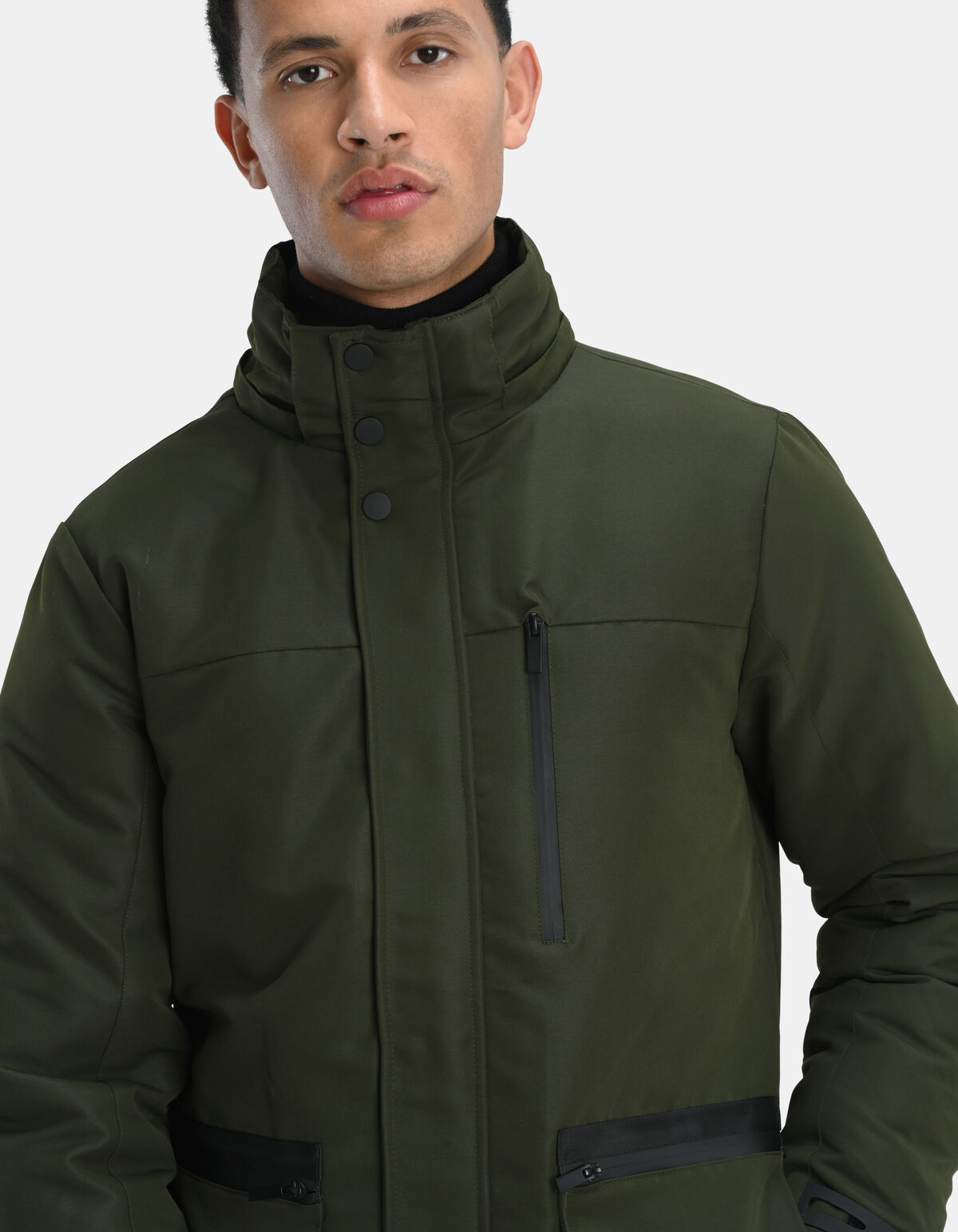 Technical Parka Jas Donkergroen SHOEBY MEN