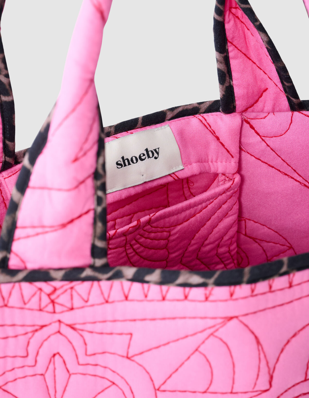 Quilted Mix Tas Roze SHOEBY ACCESSOIRES