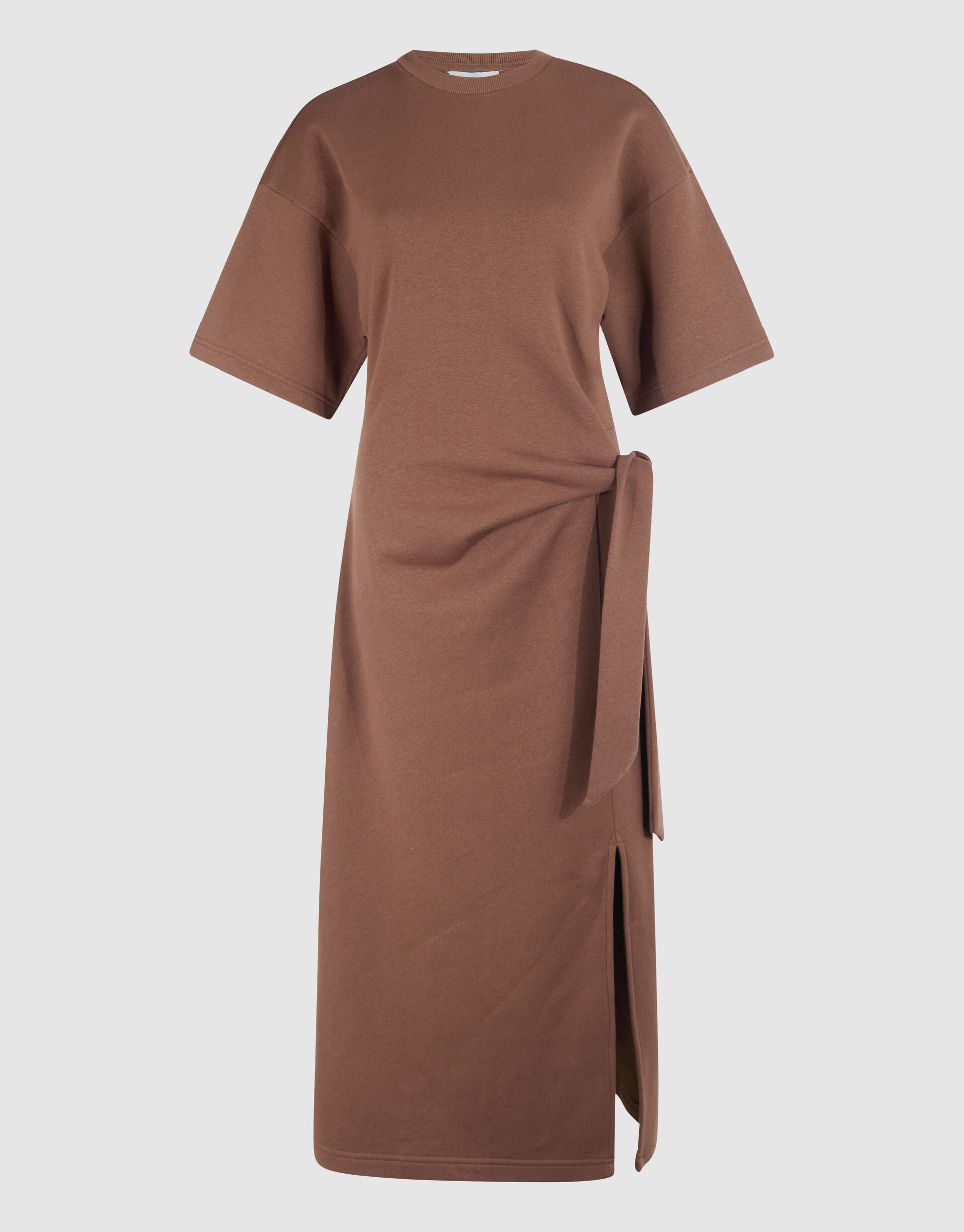 Sweat Maxi Jurk Bruin SHOEBY WOMEN