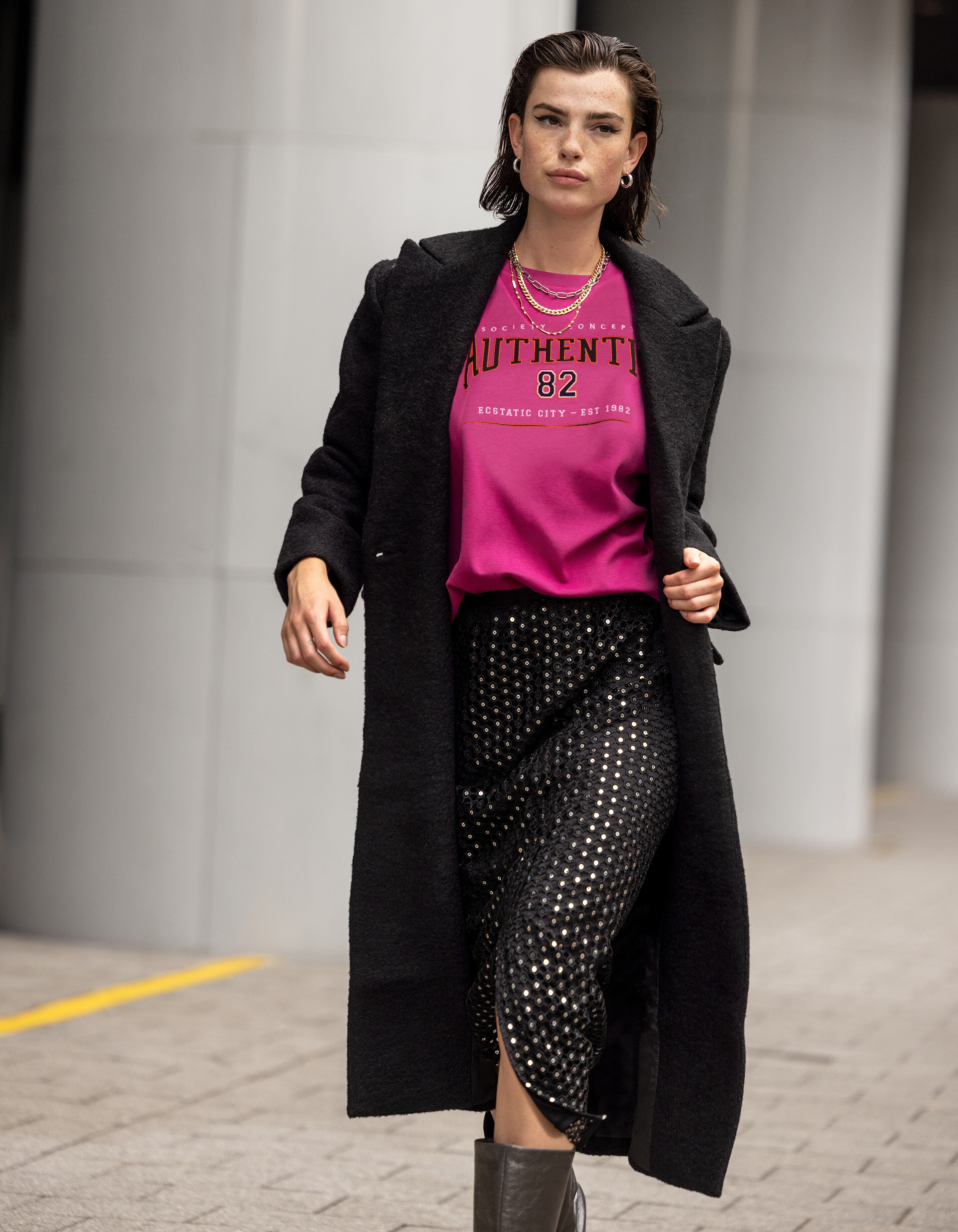 Artwork T-shirt Roze SHOEBY WOMEN