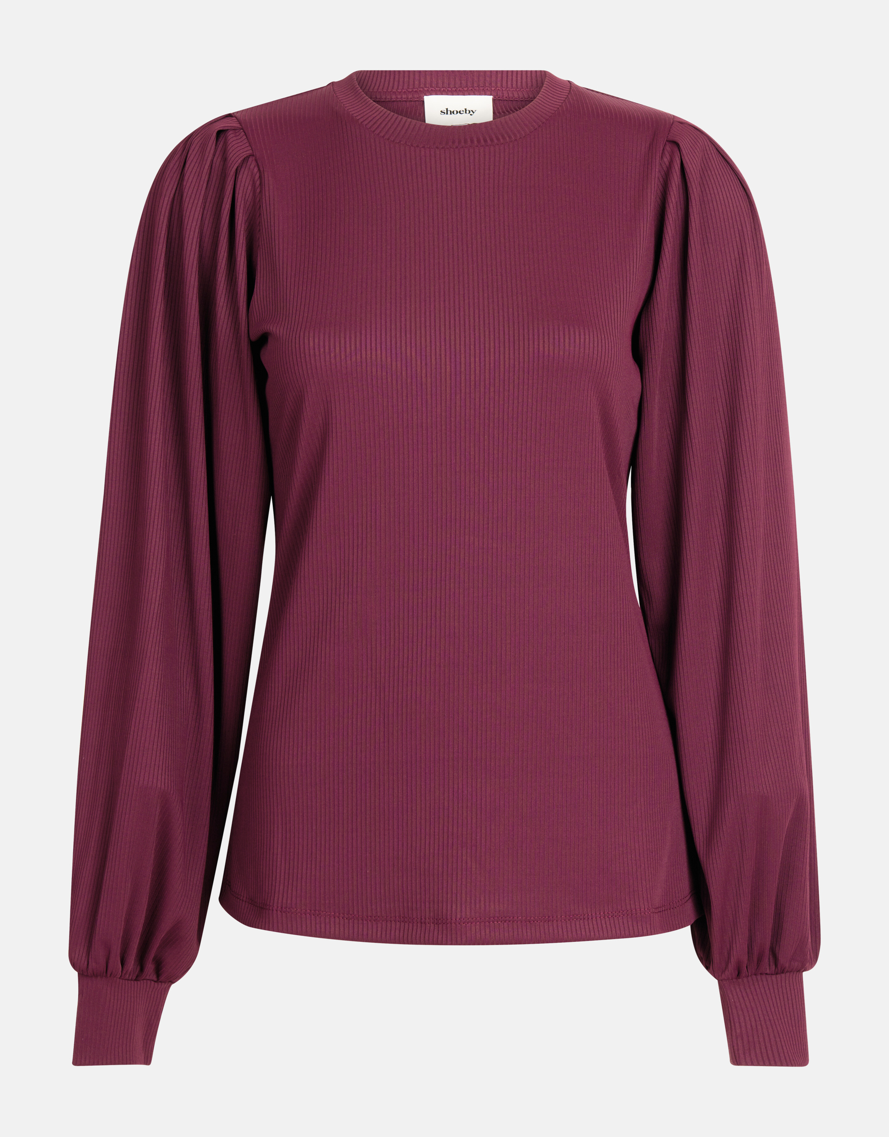 Rib Jersey Longsleeve Bordeaux SHOEBY WOMEN