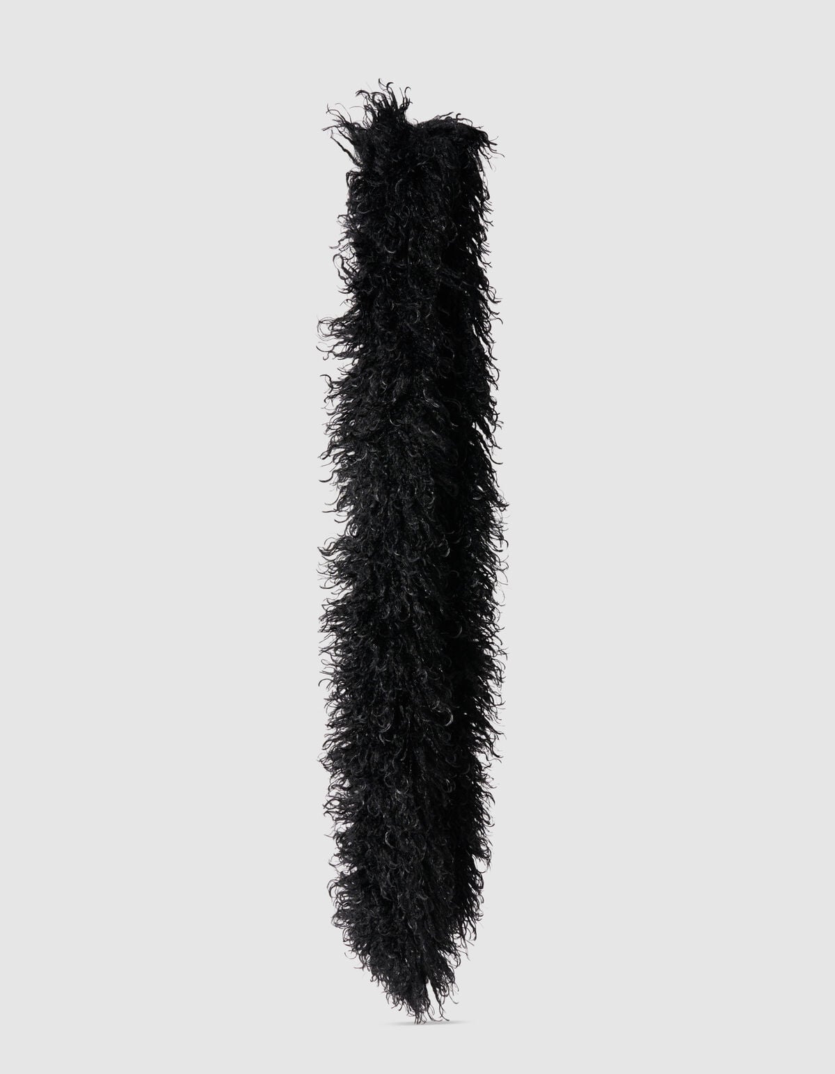 Hairy Faux Fur Sjaal Zwart SHOEBY ACCESSOIRES