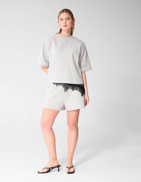 Sweat Short Lichtgrijs SHOEBY WOMEN