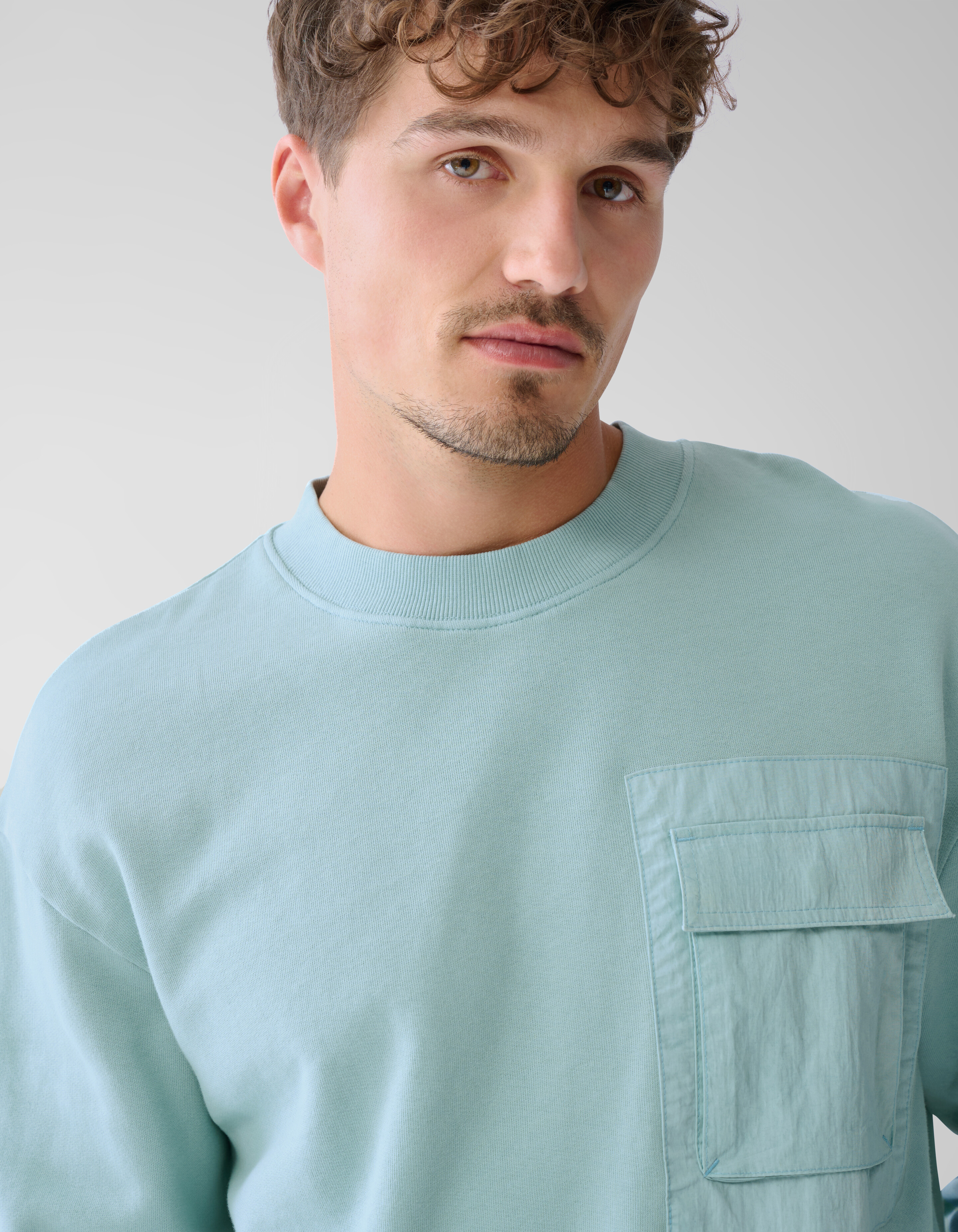 Pocket Sweater Lichtgroen SHOEBY MEN