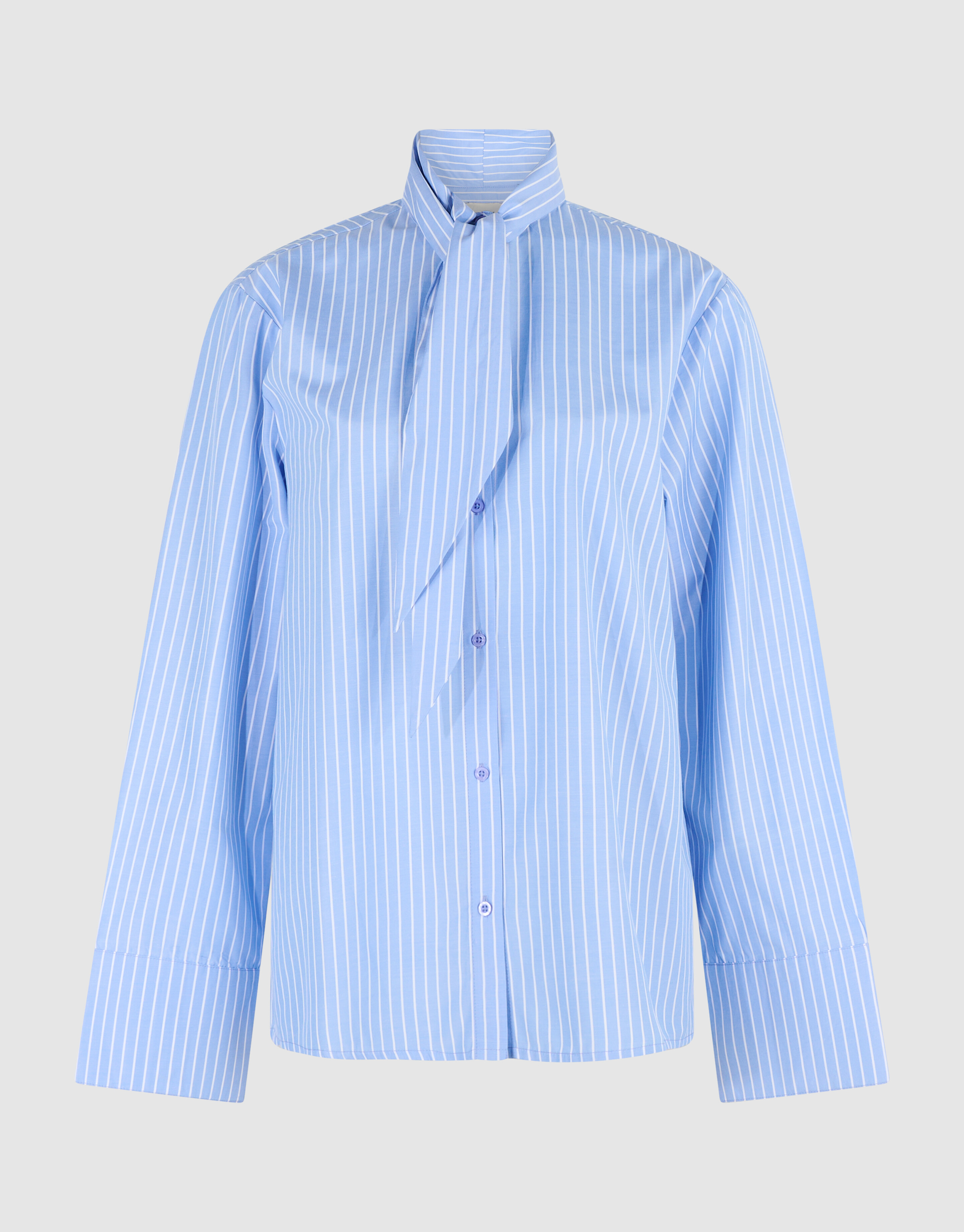 Oversized Scarf Blouse Lichtblauw SHOEBY WOMEN