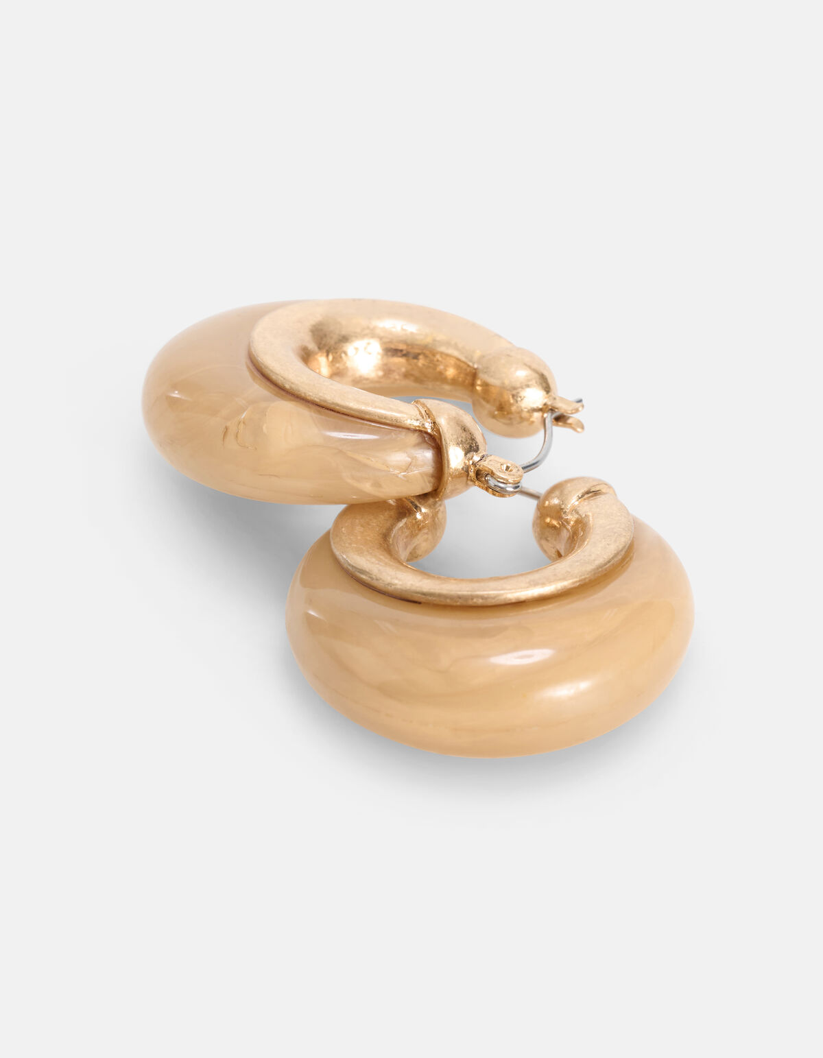 Cream Marble Oorbellen SHOEBY ACCESSOIRES