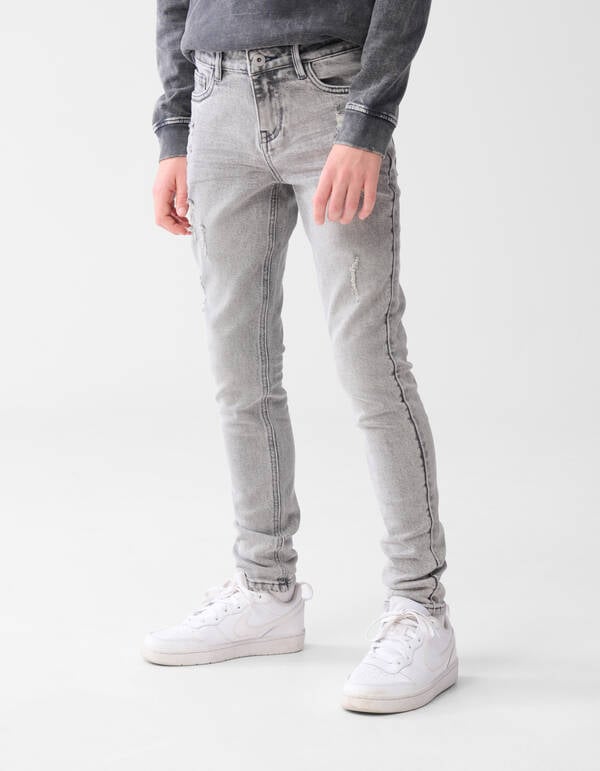 Tapered Fit Jeans Grijs SHOEBY BOYS