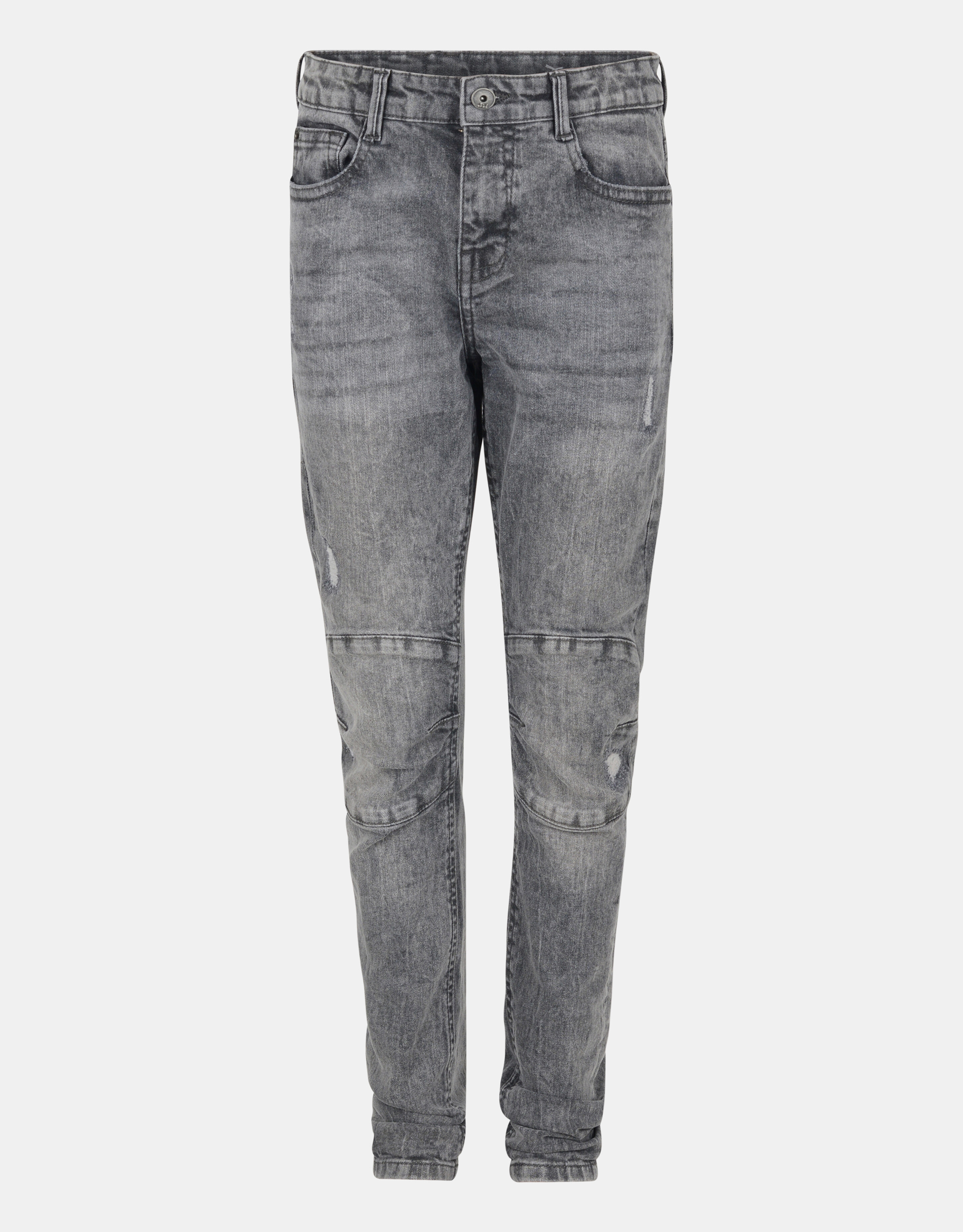 Skinny Biker Jeans Donkergrijs Jill&Mitch