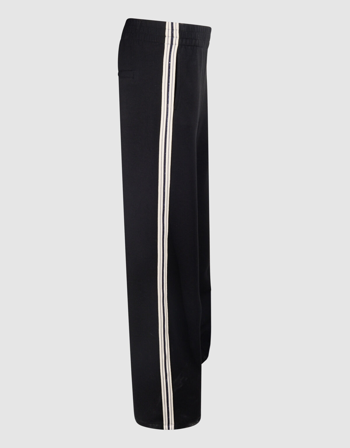 Sporty Wide Leg Broek Zwart SHOEBY WOMEN