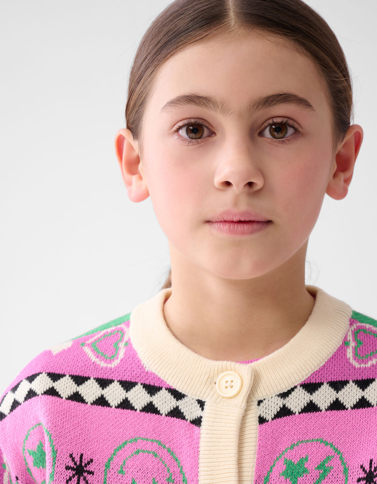 Printed Vest Gebroken Wit SHOEBY GIRLS