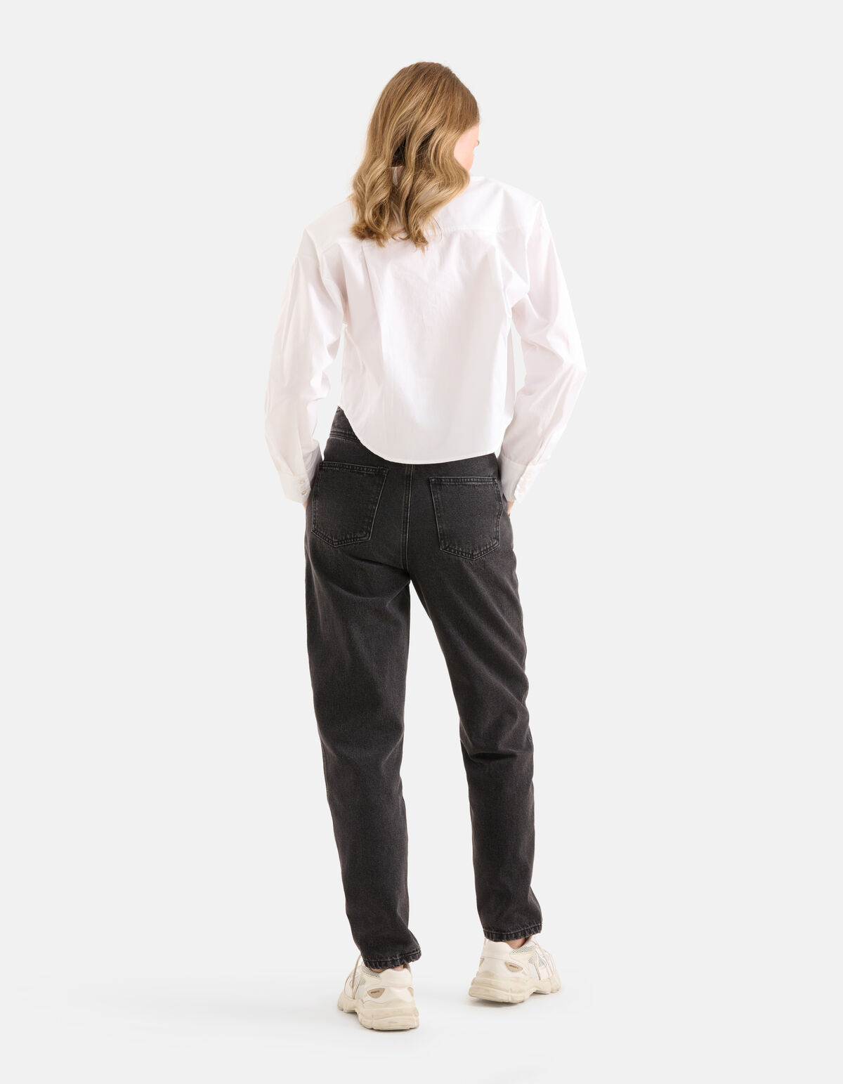 Tapered Fit Jeans Zwart SHOEBY WOMEN