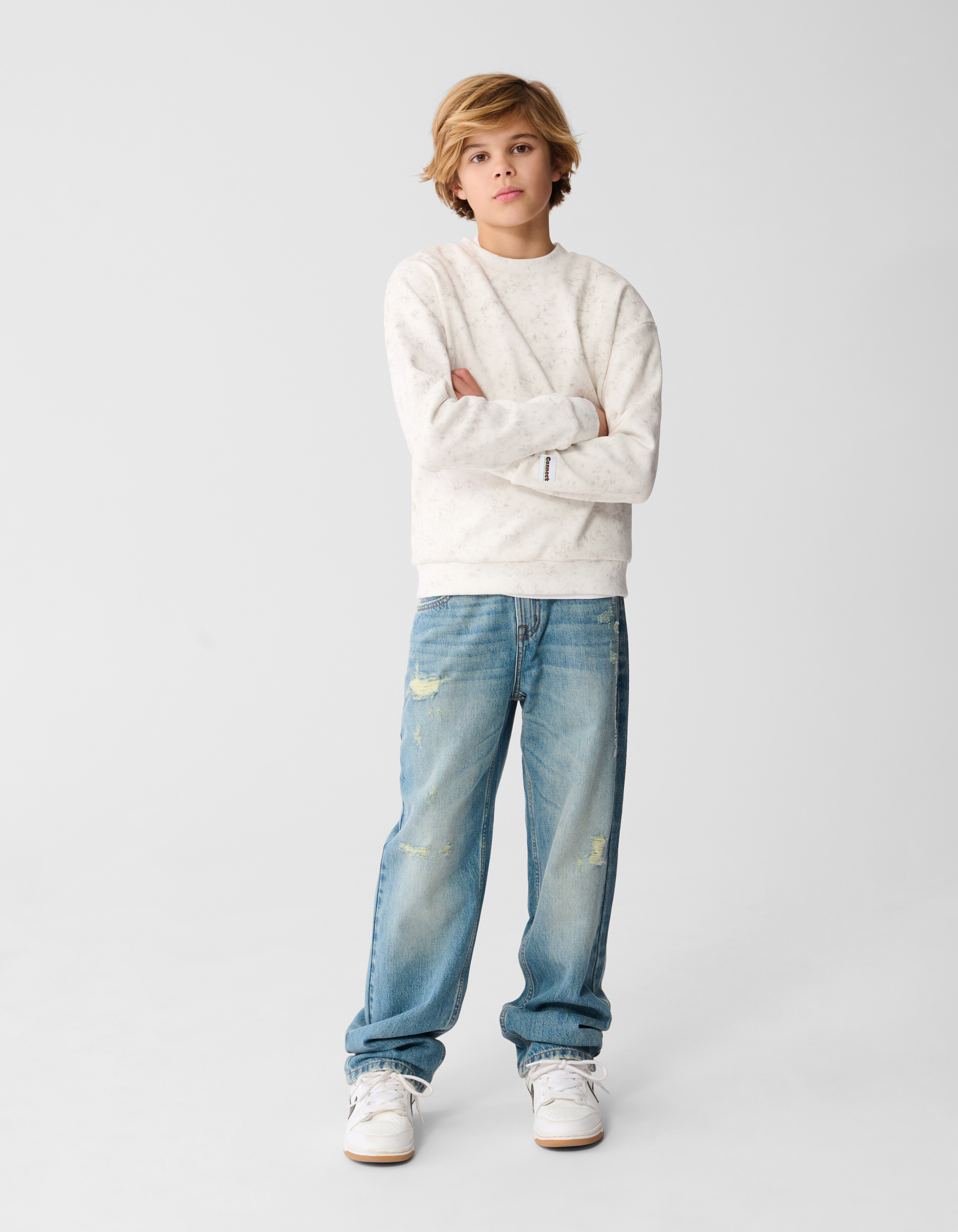 Connect Sweater Lichtgrijs SHOEBY BOYS