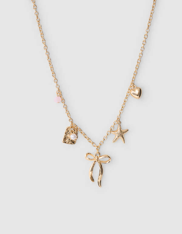 Charm Strik Ketting Goud SHOEBY ACCESSOIRES