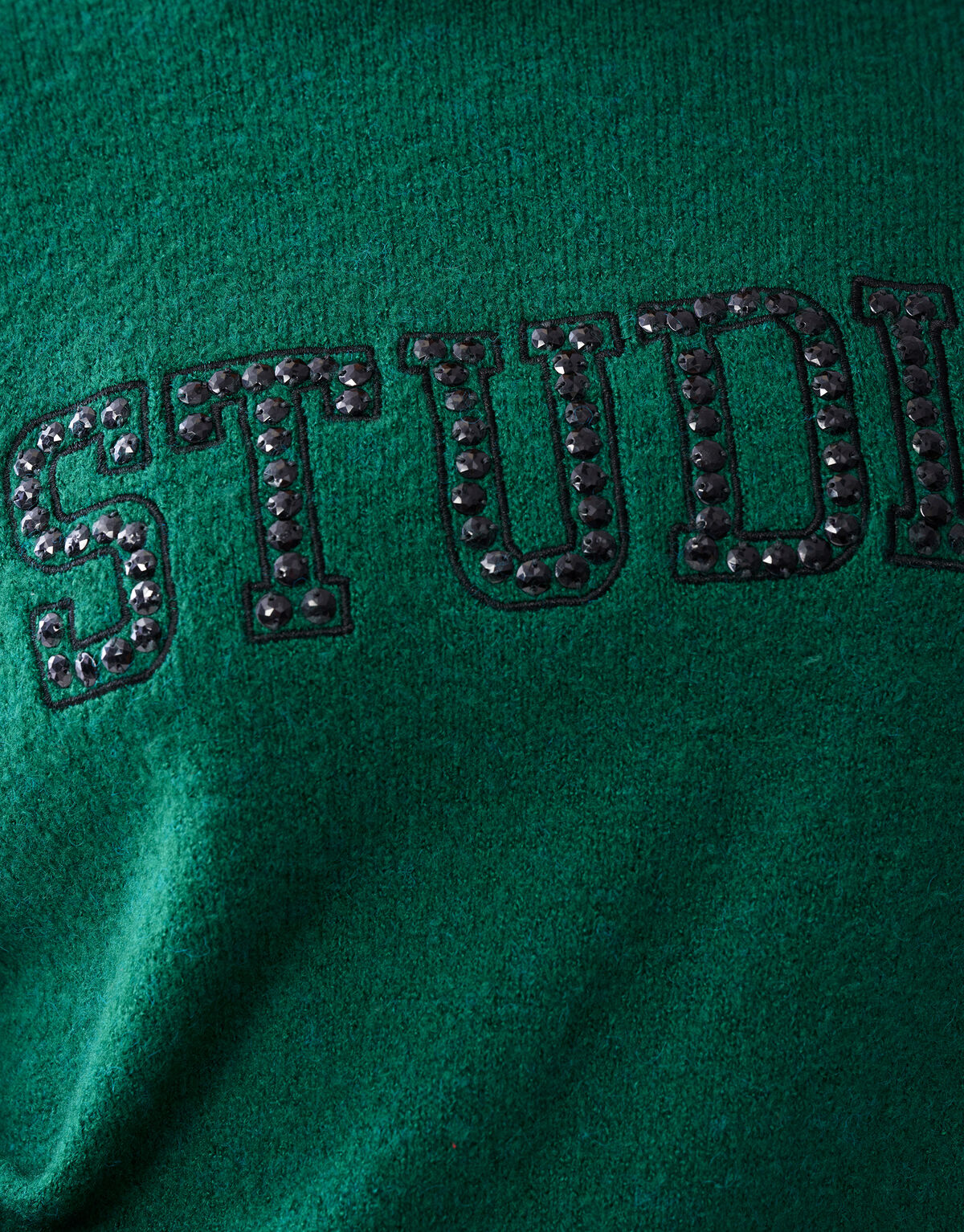 Studio Strass Trui Donkergroen SHOEBY WOMEN