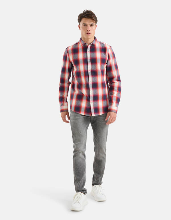 Ruiten Overhemd Rood SHOEBY MEN