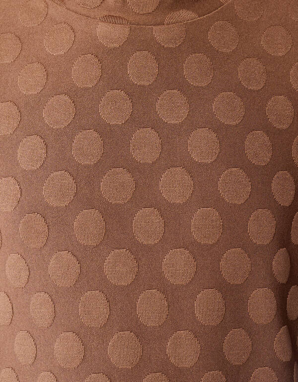 Polkadot Longsleeve Top Bruin SHOEBY GIRLS