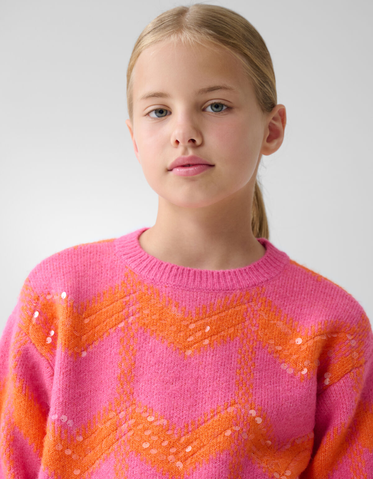 Sequin Meisjes Trui Roze SHOEBY GIRLS