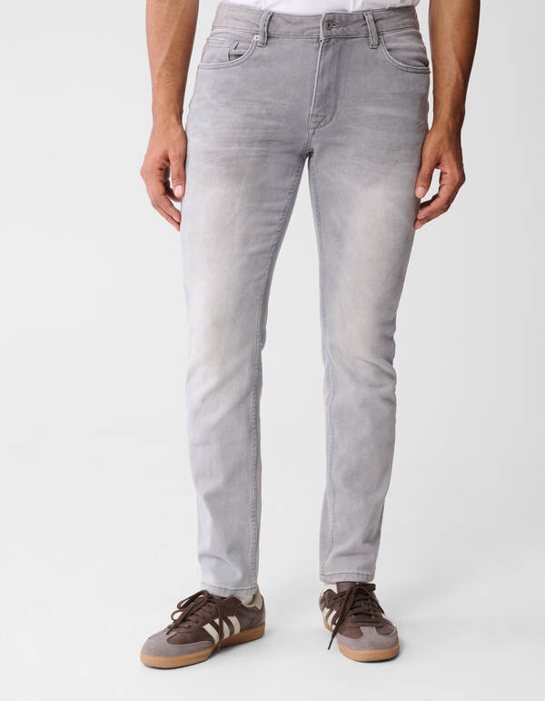 Slim Fit Jeans Lichtgrijs L32 SHOEBY MEN