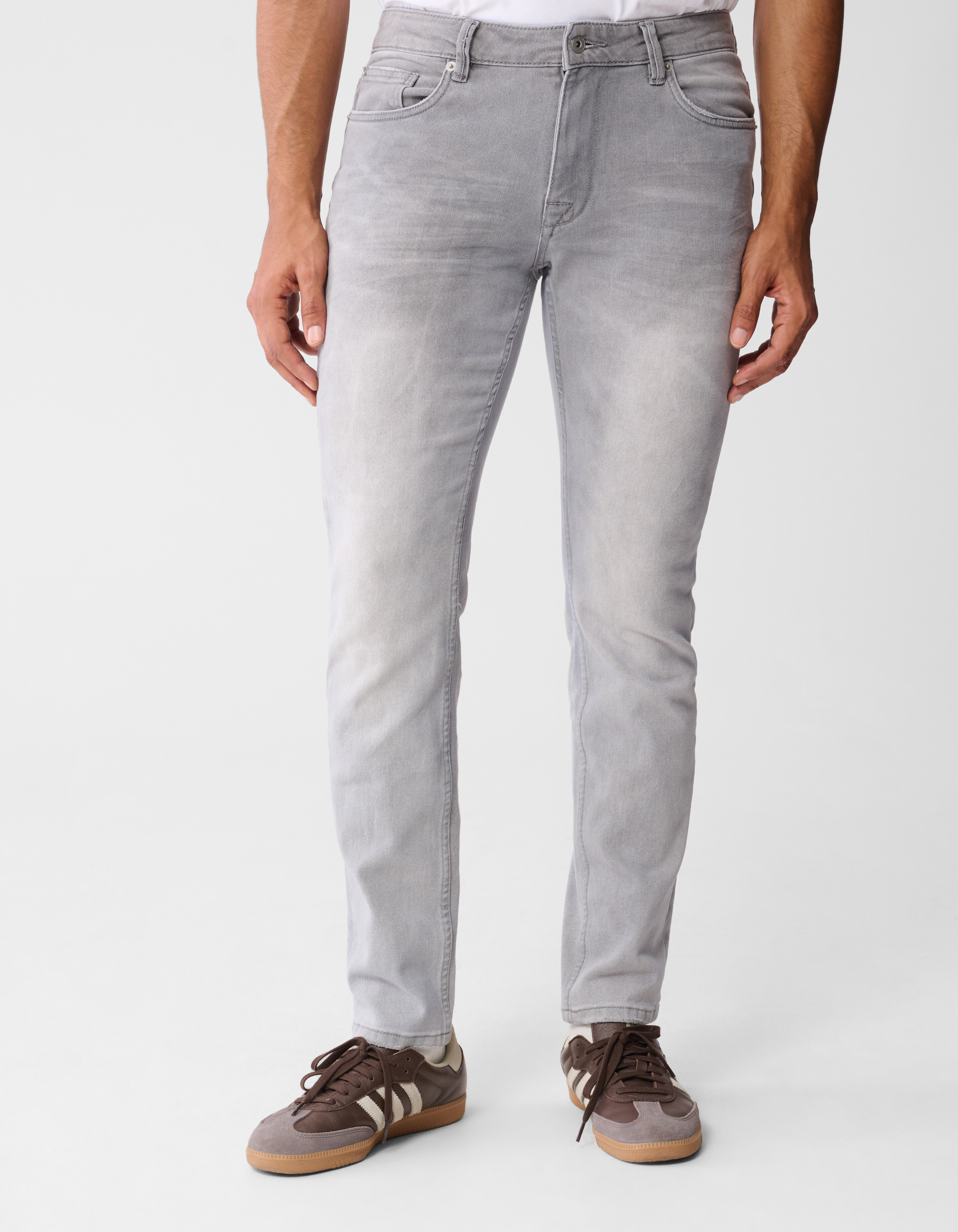 Slim Fit Jeans Lichtgrijs L32 SHOEBY MEN