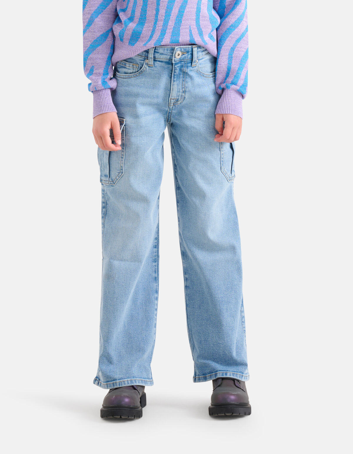 Cargo Denim Jeans Mediumstone SHOEBY GIRLS