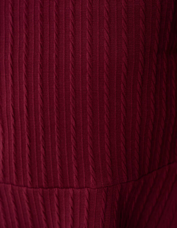 Peplum Top Donkerrood SHOEBY GIRLS