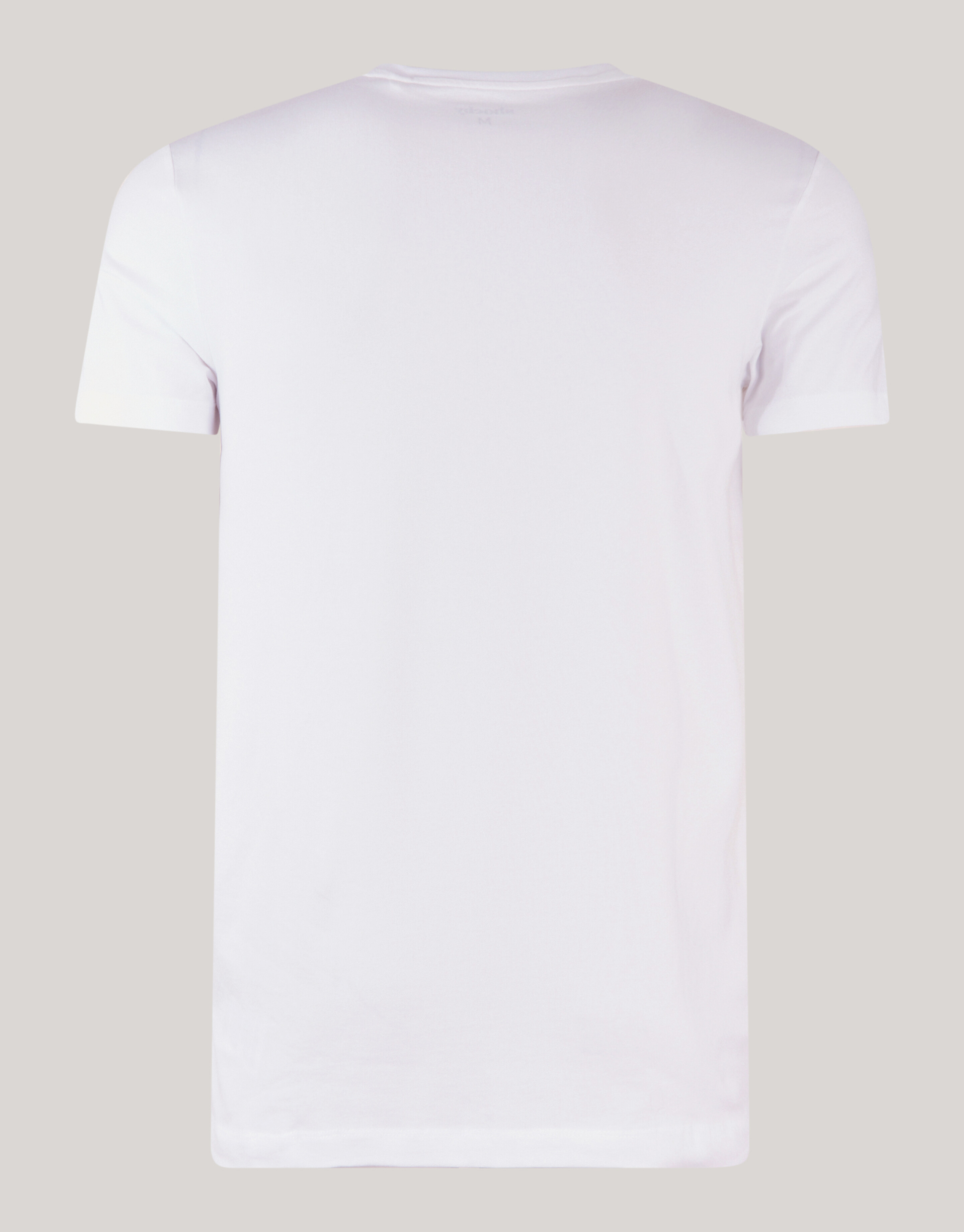 Basis V-hals T-shirt Wit SHOEBY MEN