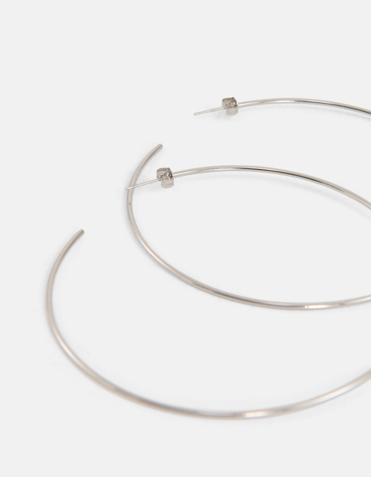 Grote Hoop Oorbellen Zilver By Monica SHOEBY ACCESSOIRES