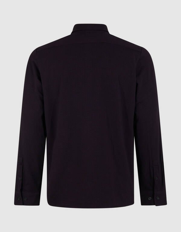 Printed Logo Overhemd Donkerrood SHOEBY MEN