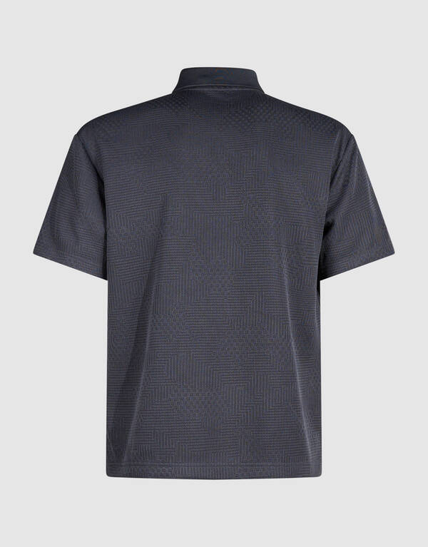 Structuur Zipper Polo Donkergrijs SHOEBY MEN