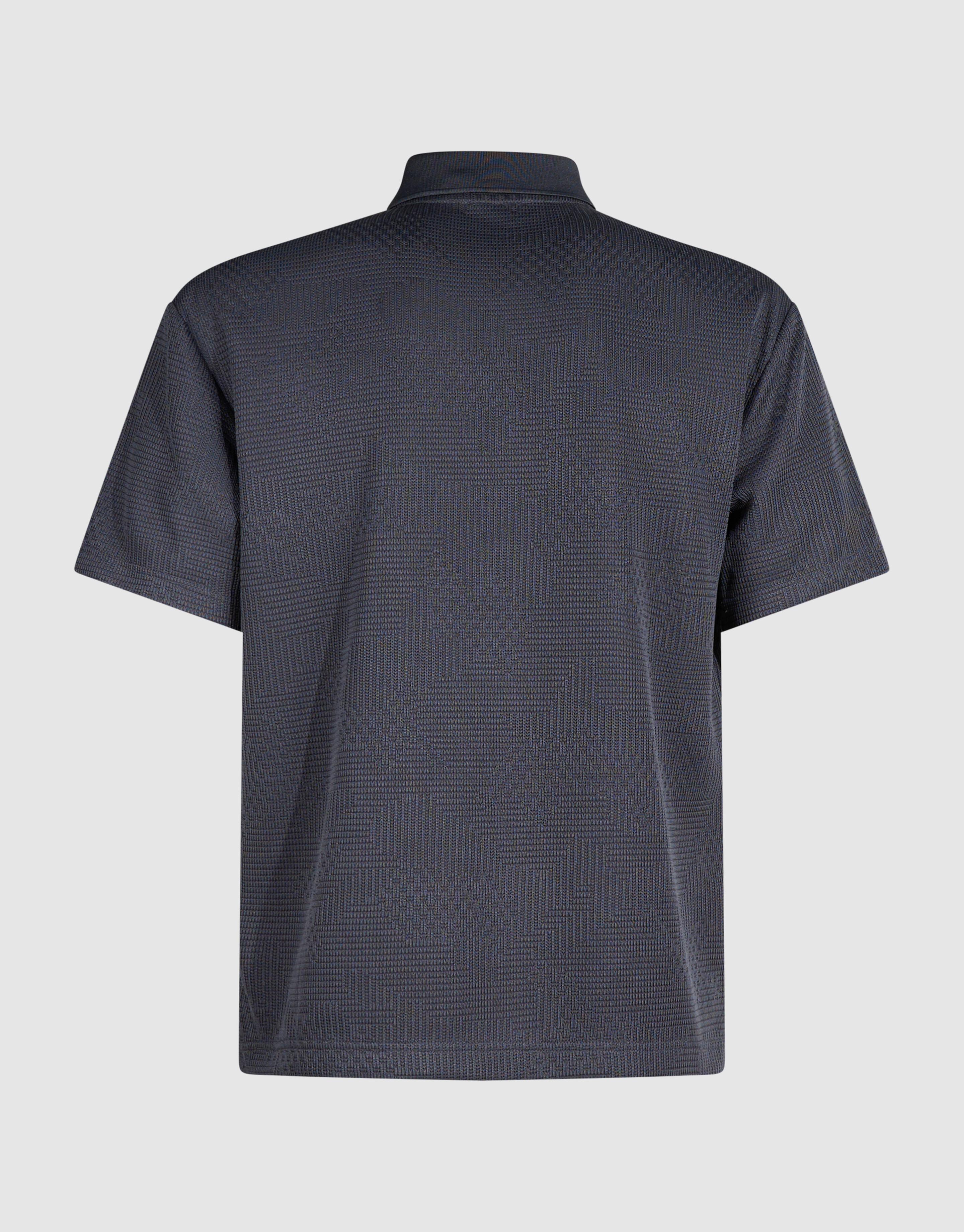 Structuur Zipper Polo Donkergrijs SHOEBY MEN