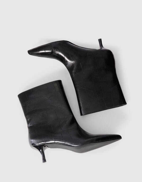 Croco Laarzen Zwart SHOEBY SHOES