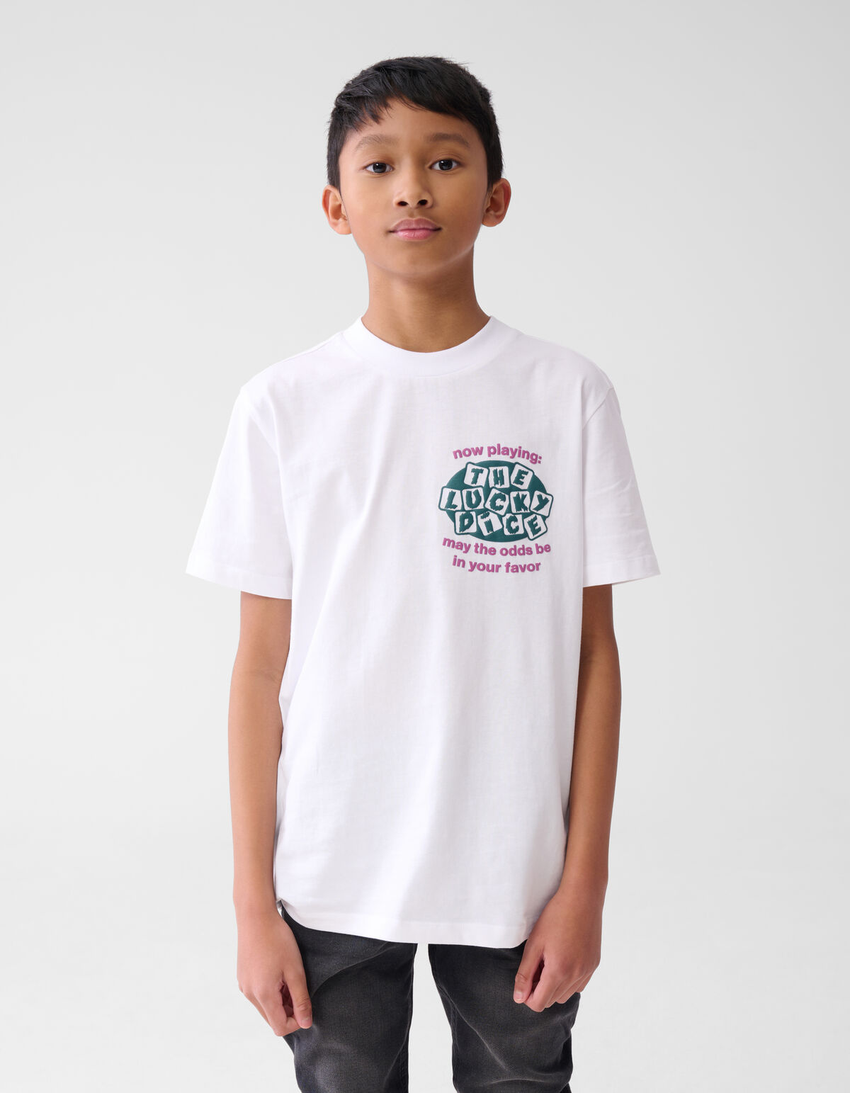 Artwork T-shirt Wit SHOEBY BOYS