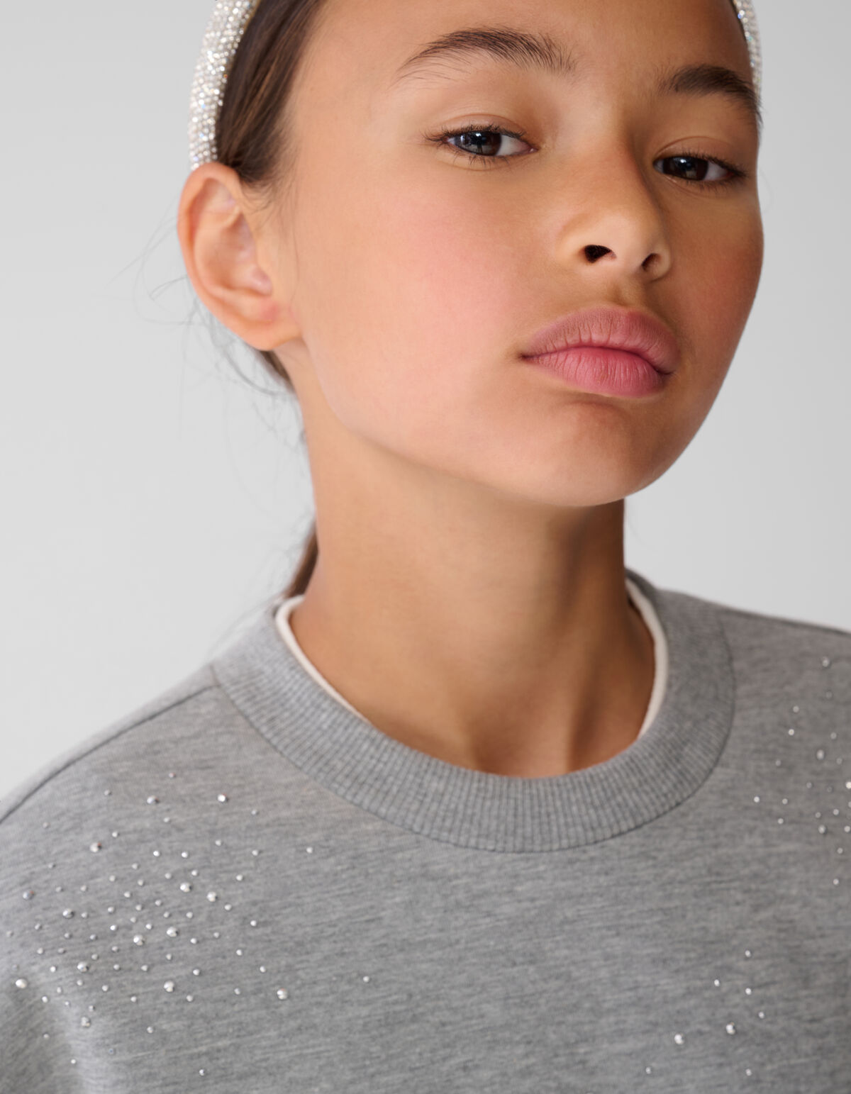 Oversized Strik Sweater Grijs SHOEBY GIRLS