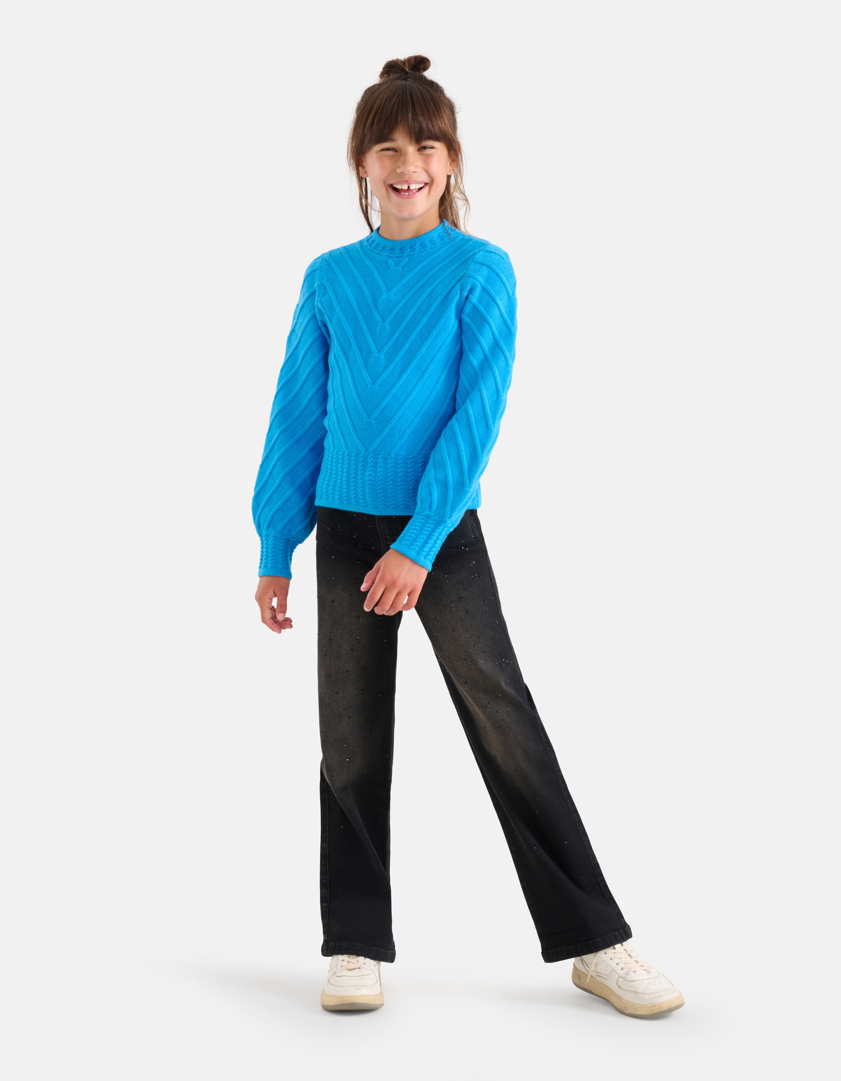 Diagonaal Trui Blauw SHOEBY GIRLS