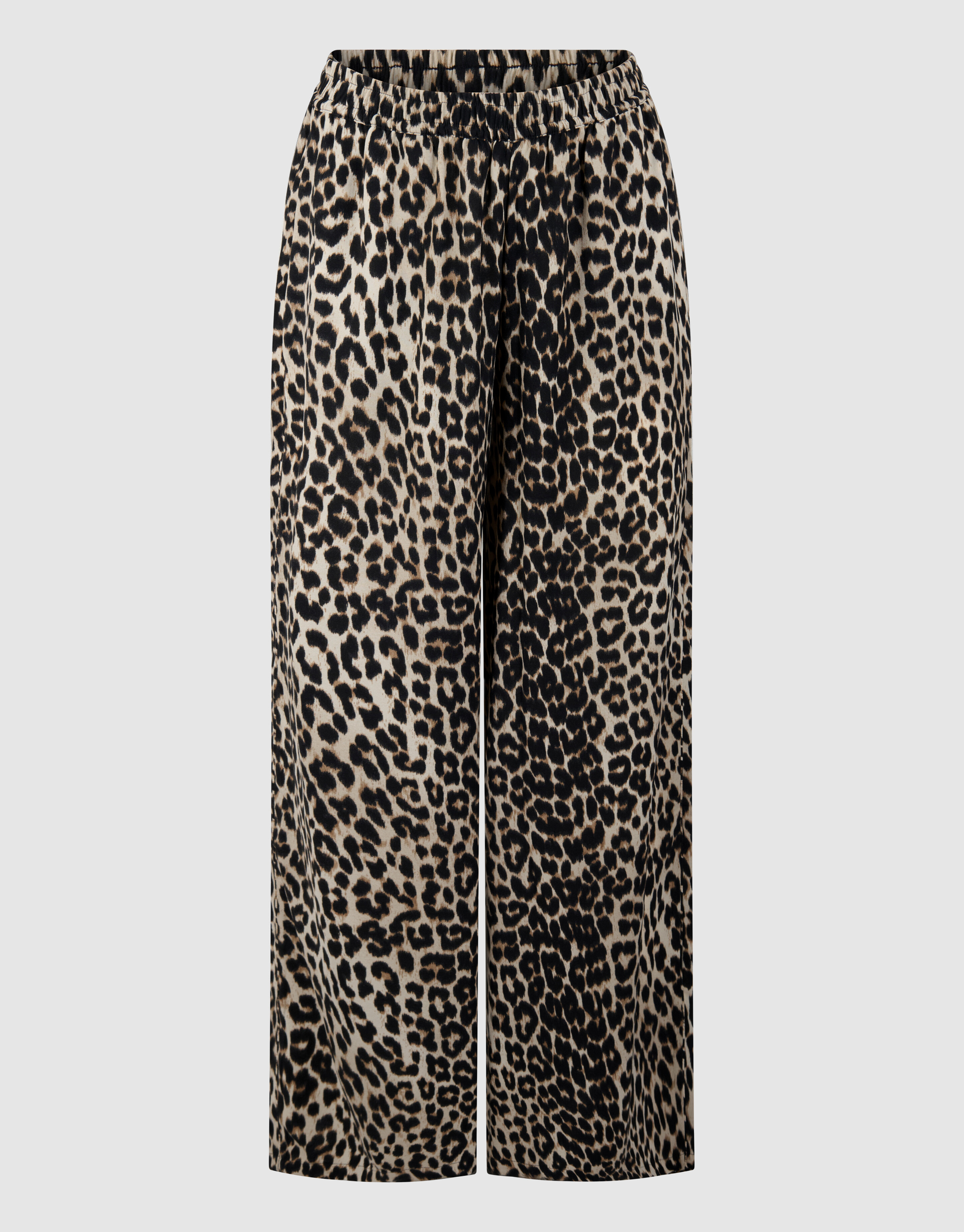 Sporty Leopard Wide Leg Fit Broek Bruin SHOEBY WOMEN
