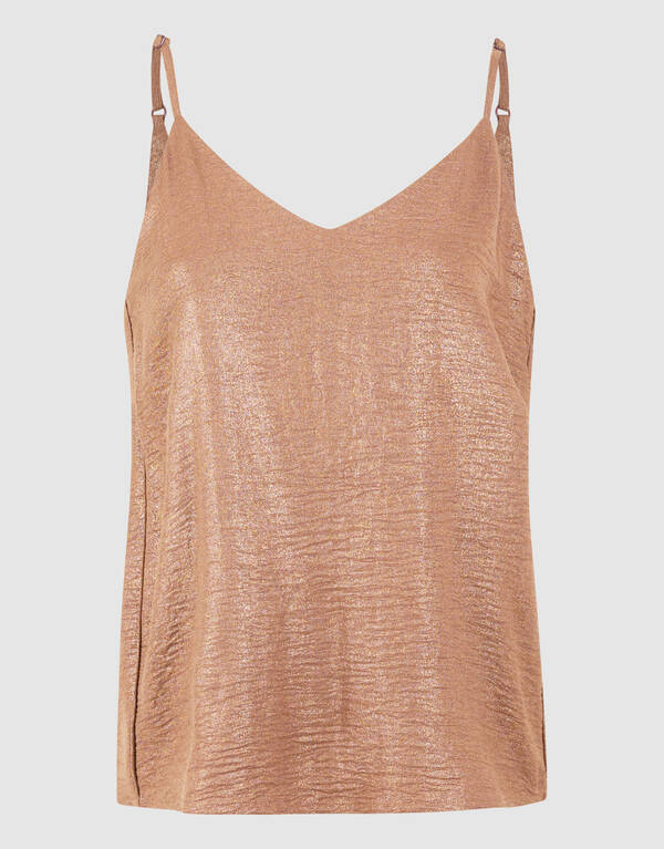 Twist Glitter Singlet Bruin SHOEBY WOMEN