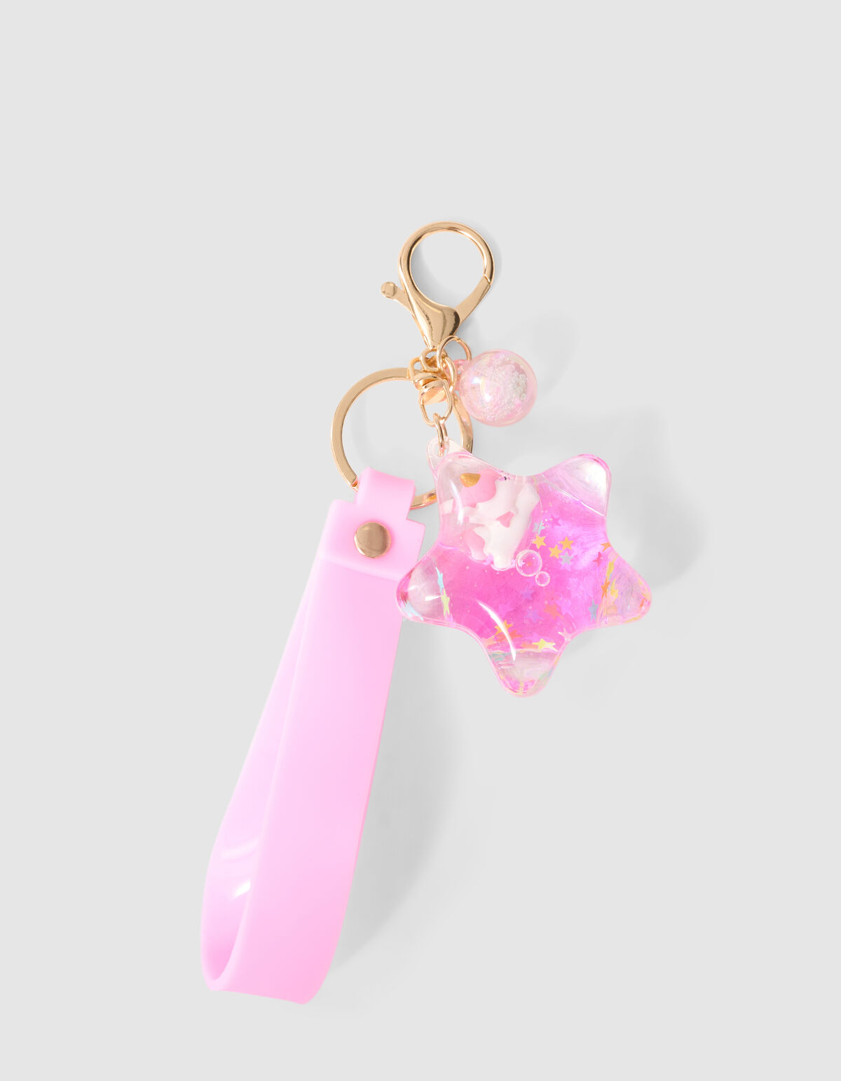 Unicorn Ster Sleutelhanger Roze SHOEBY ACCESSOIRES