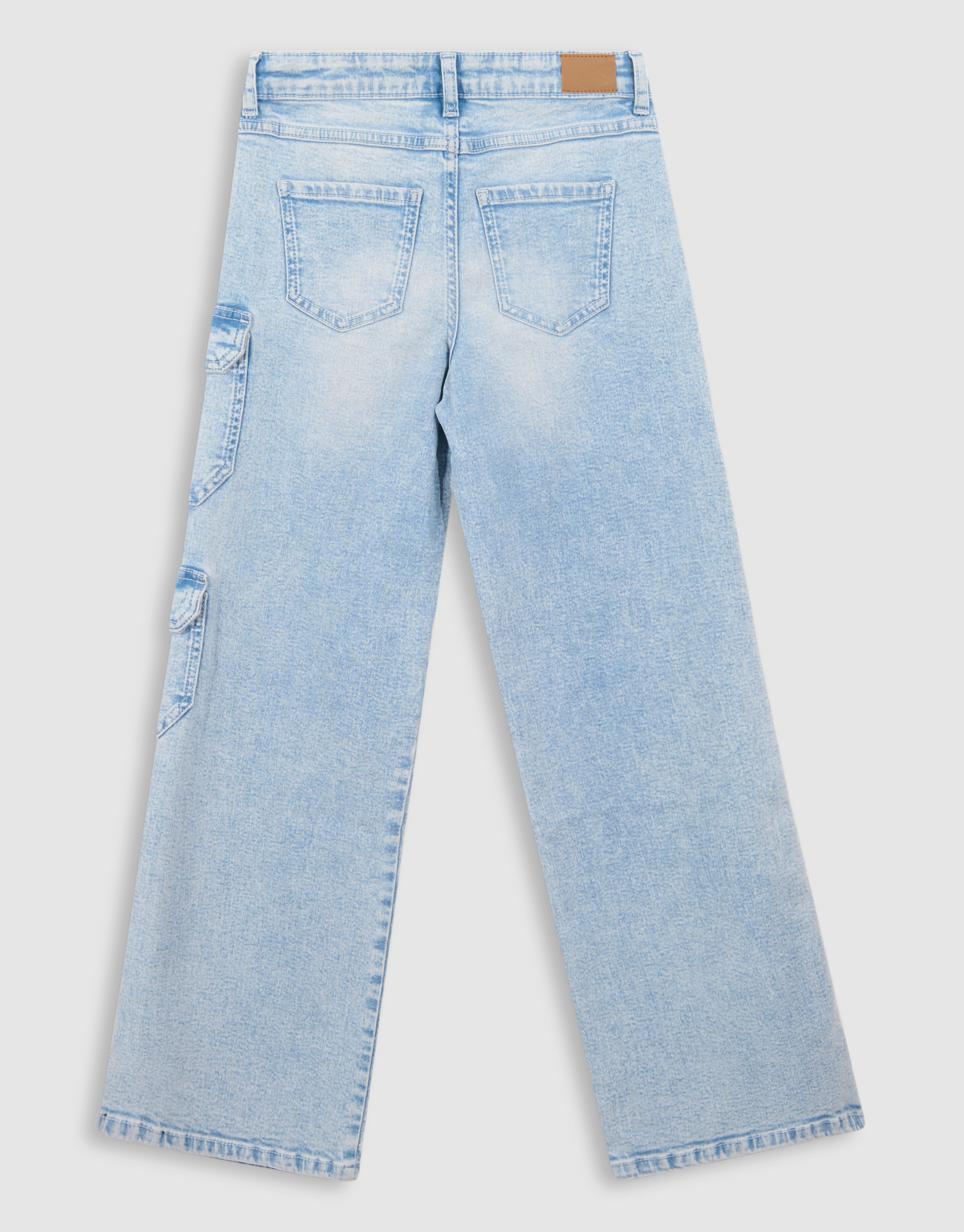Cargo Straight Fit Jeans Bleached SHOEBY GIRLS