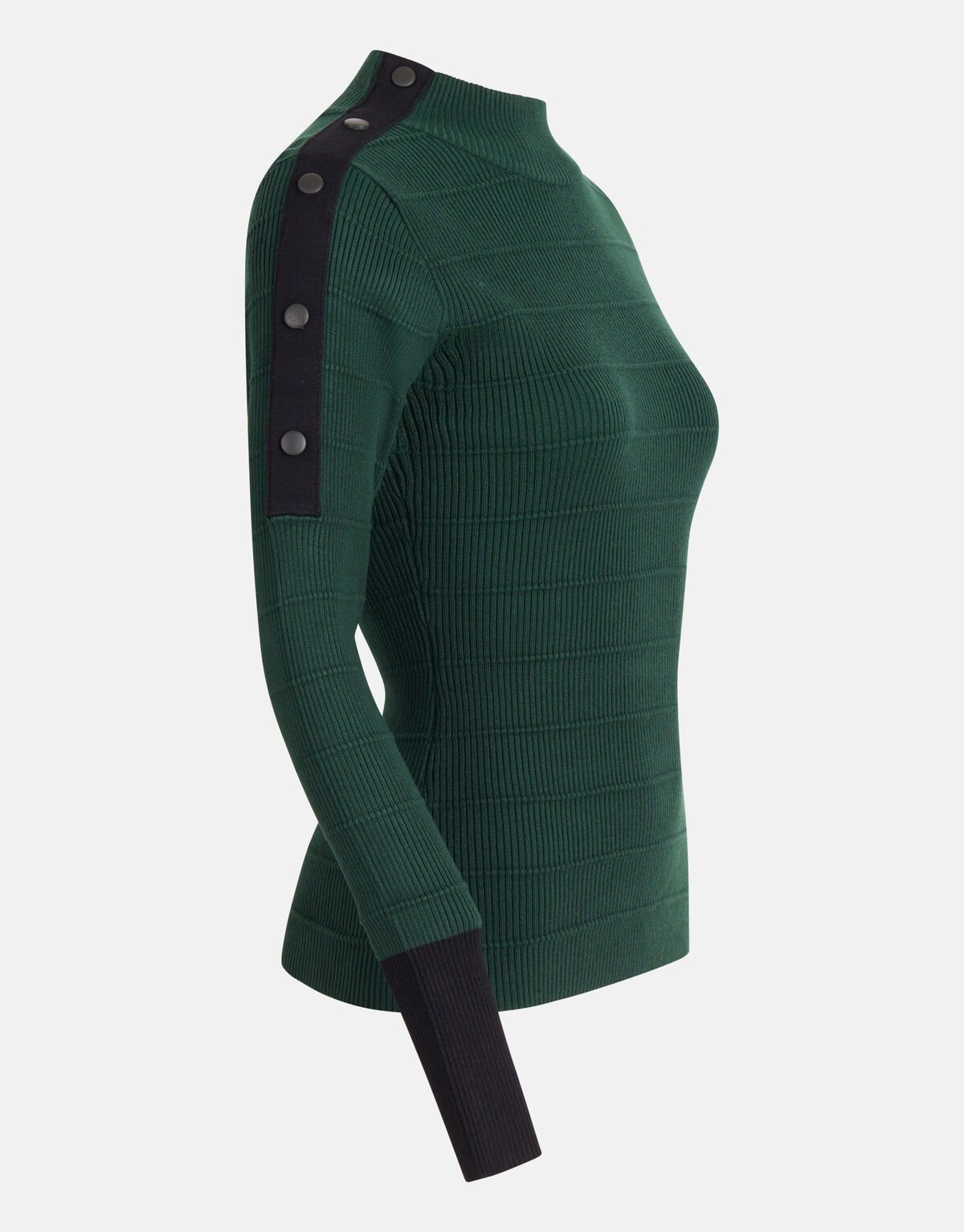 Knopen Trui Donkergroen SHOEBY WOMEN