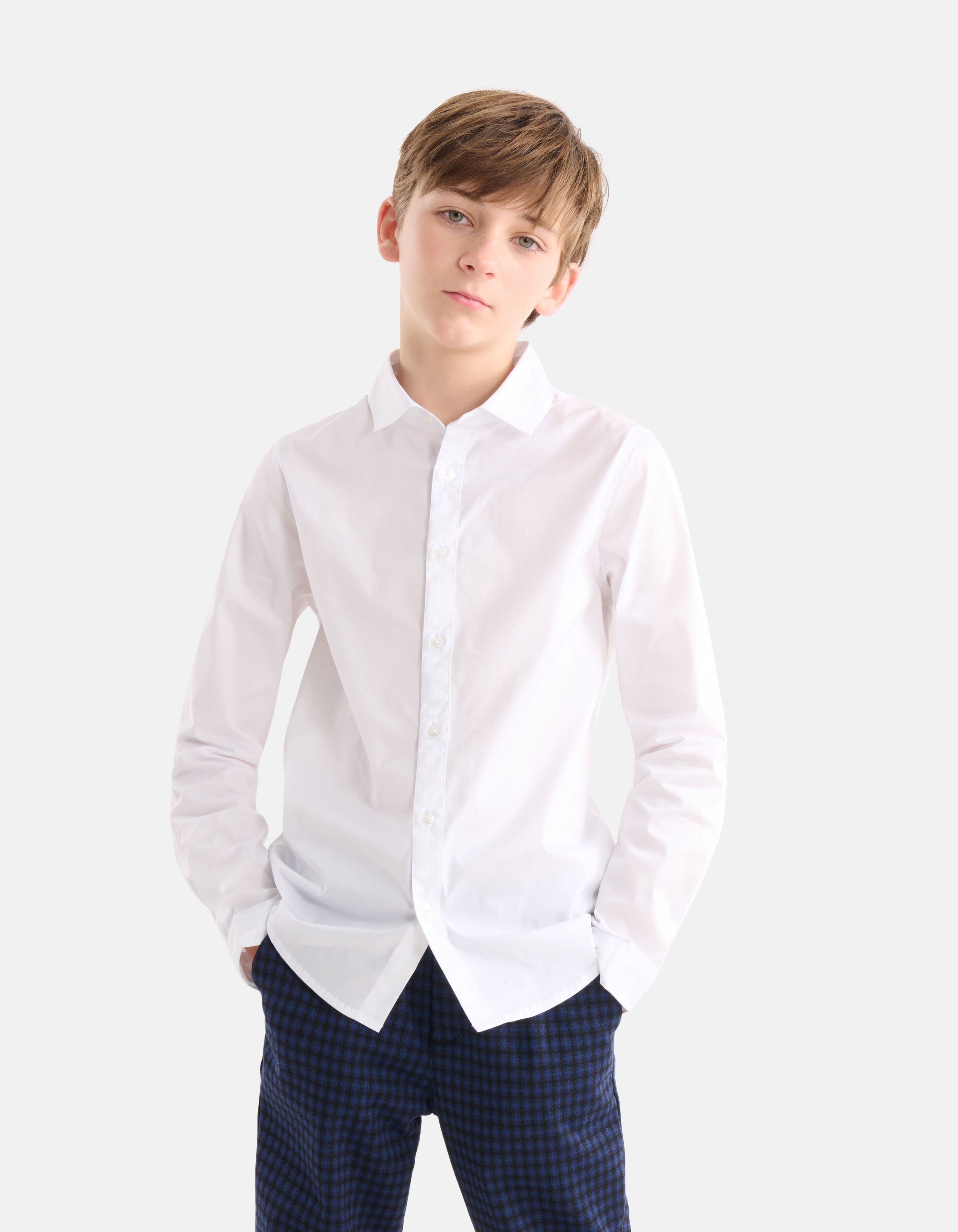 Wit overhemd jongens discount