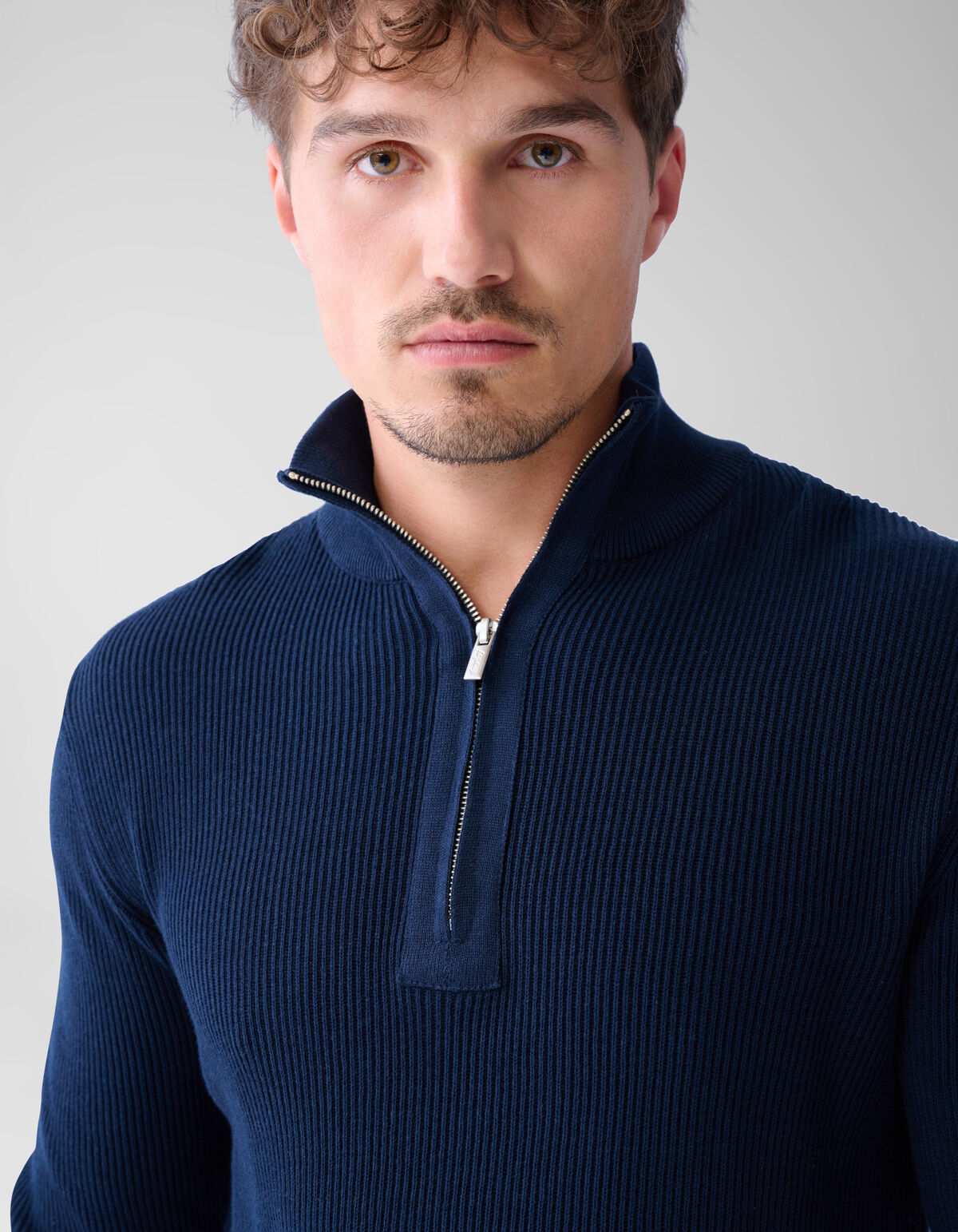 Zipper Trui Navy SHOEBY MEN