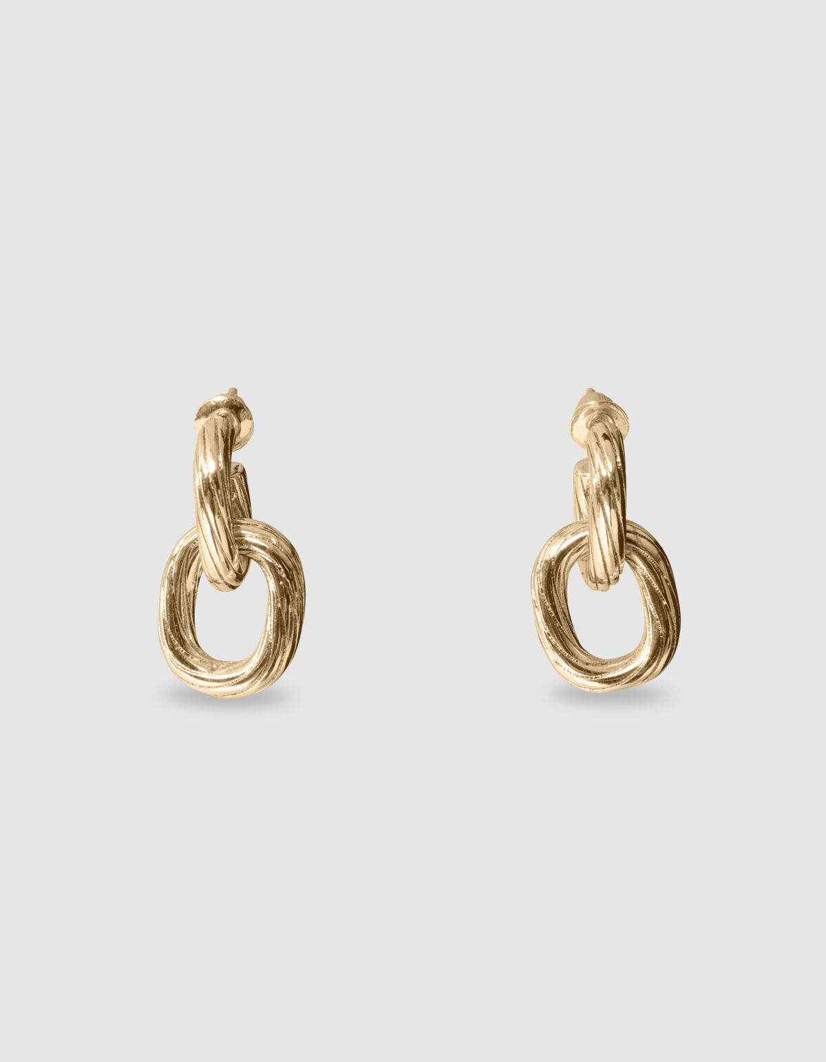 Small Double Oval Oorbellen Goud SHOEBY ACCESSOIRES