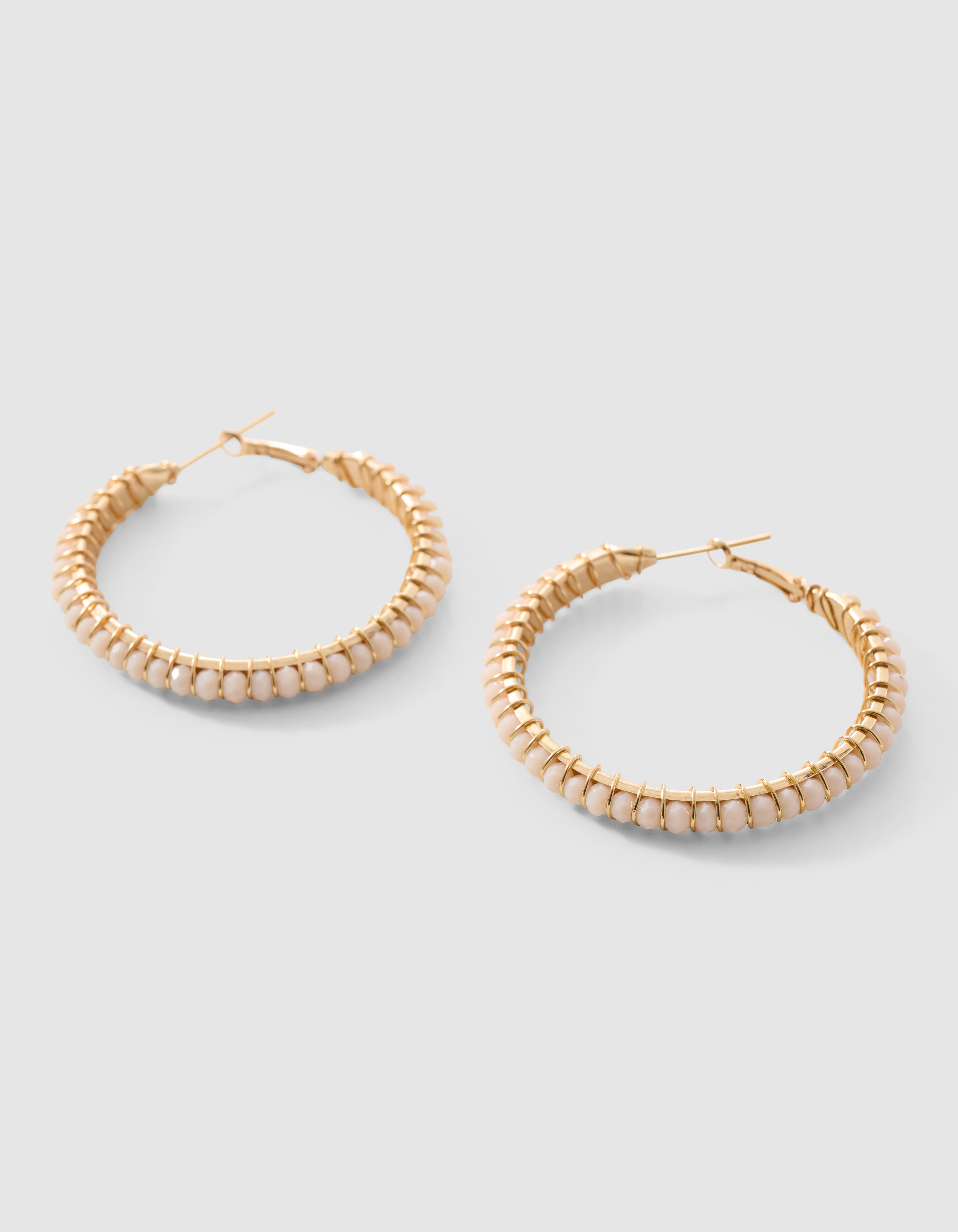 Beaded Hoop Oorbellen Goud SHOEBY ACCESSOIRES