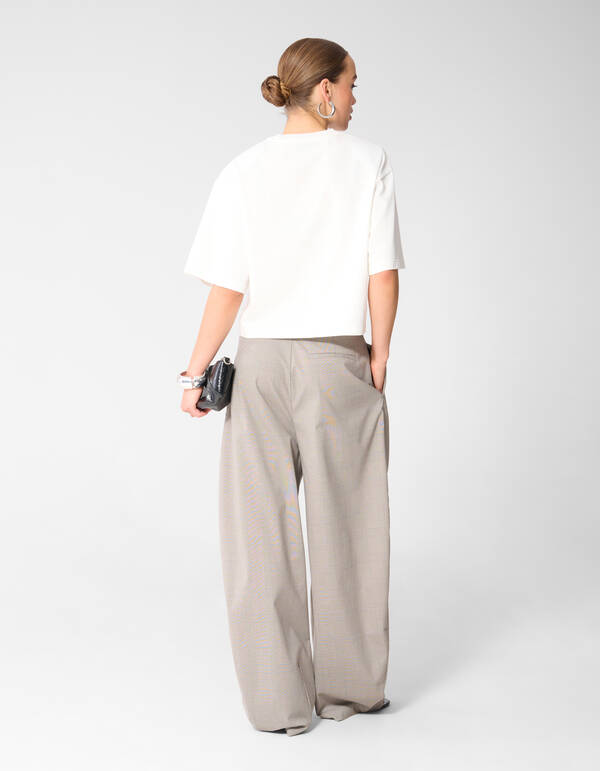 Big Shoulder T-shirt Wit SHOEBY WOMEN