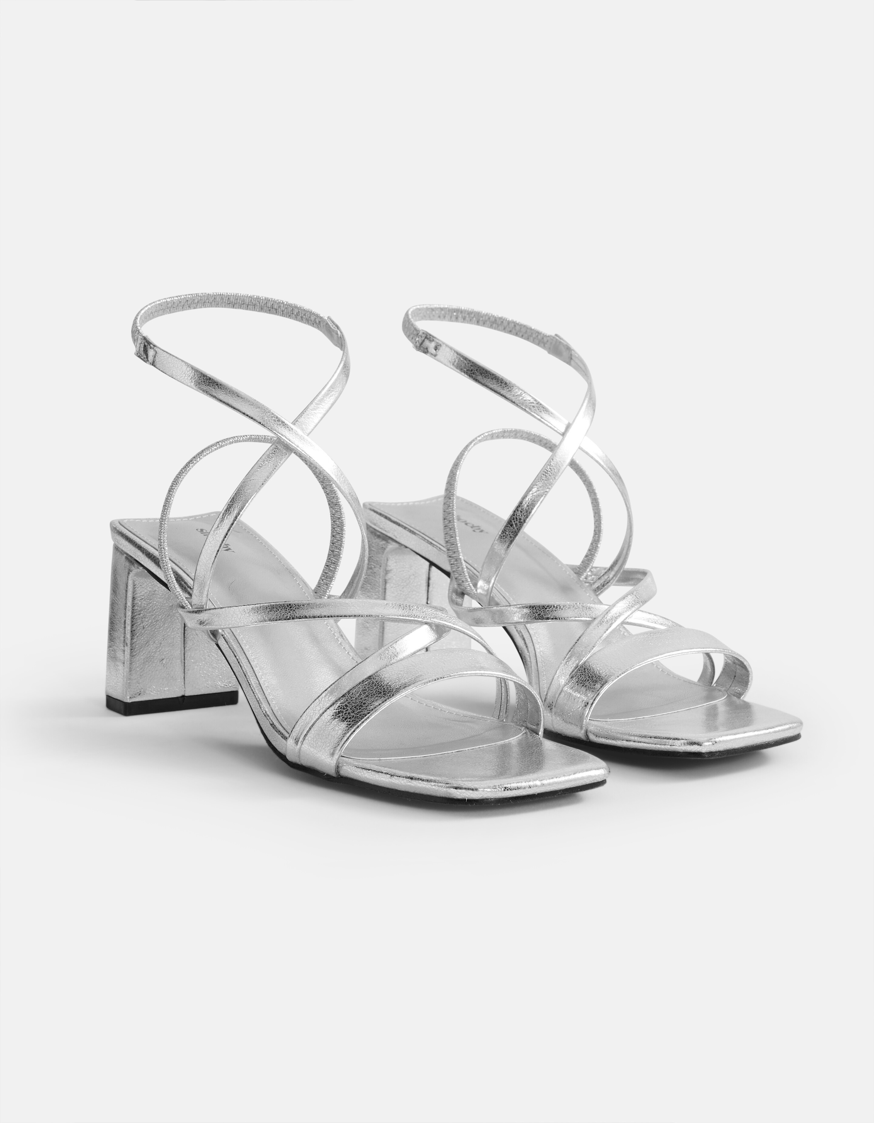 Sandalen Met Hak Zilver SHOEBY SHOES