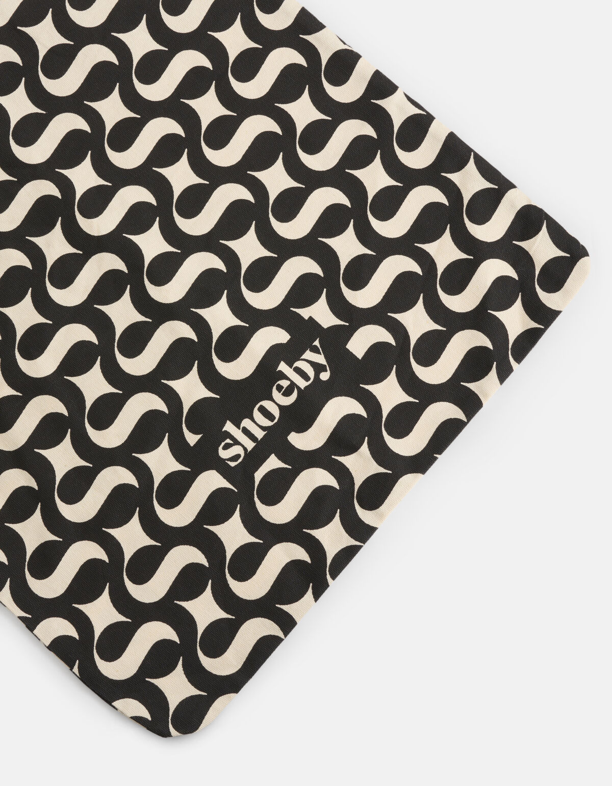 Shoeby Logo Shopper Zwart SHOEBY ACCESSOIRES