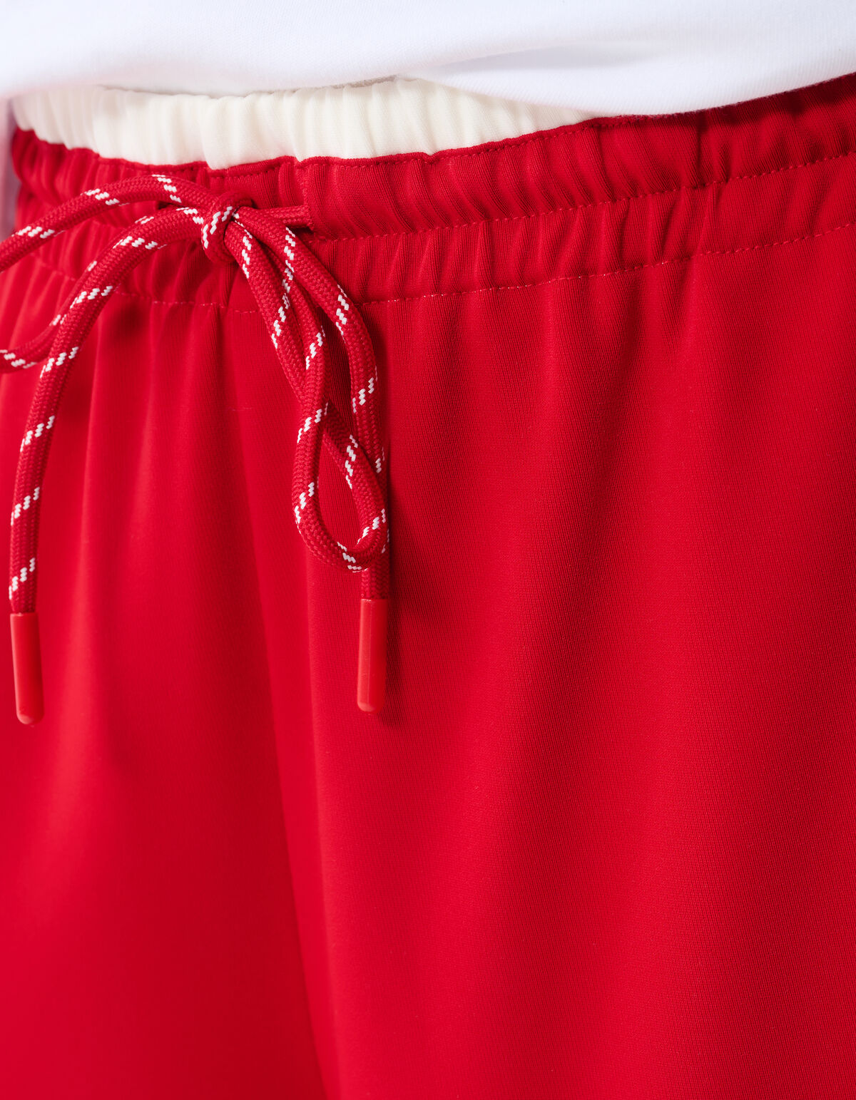 Sporty Wide Leg Broek Rood SHOEBY WOMEN