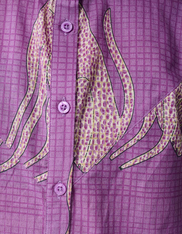 Tiger Ruffle Top Paars SHOEBY GIRLS