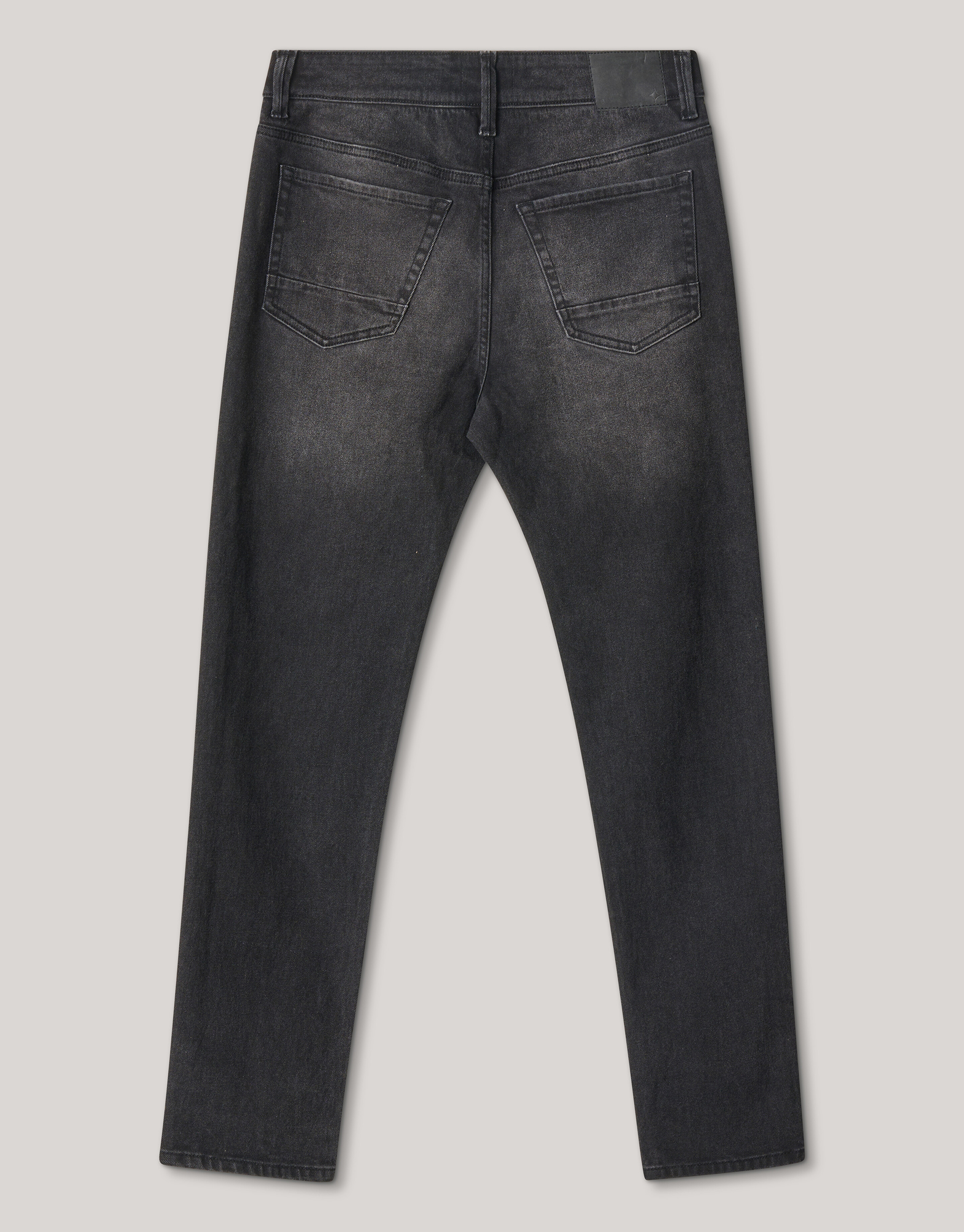 Washed Tapered Fit Jeans Zwart L32 SHOEBY MEN