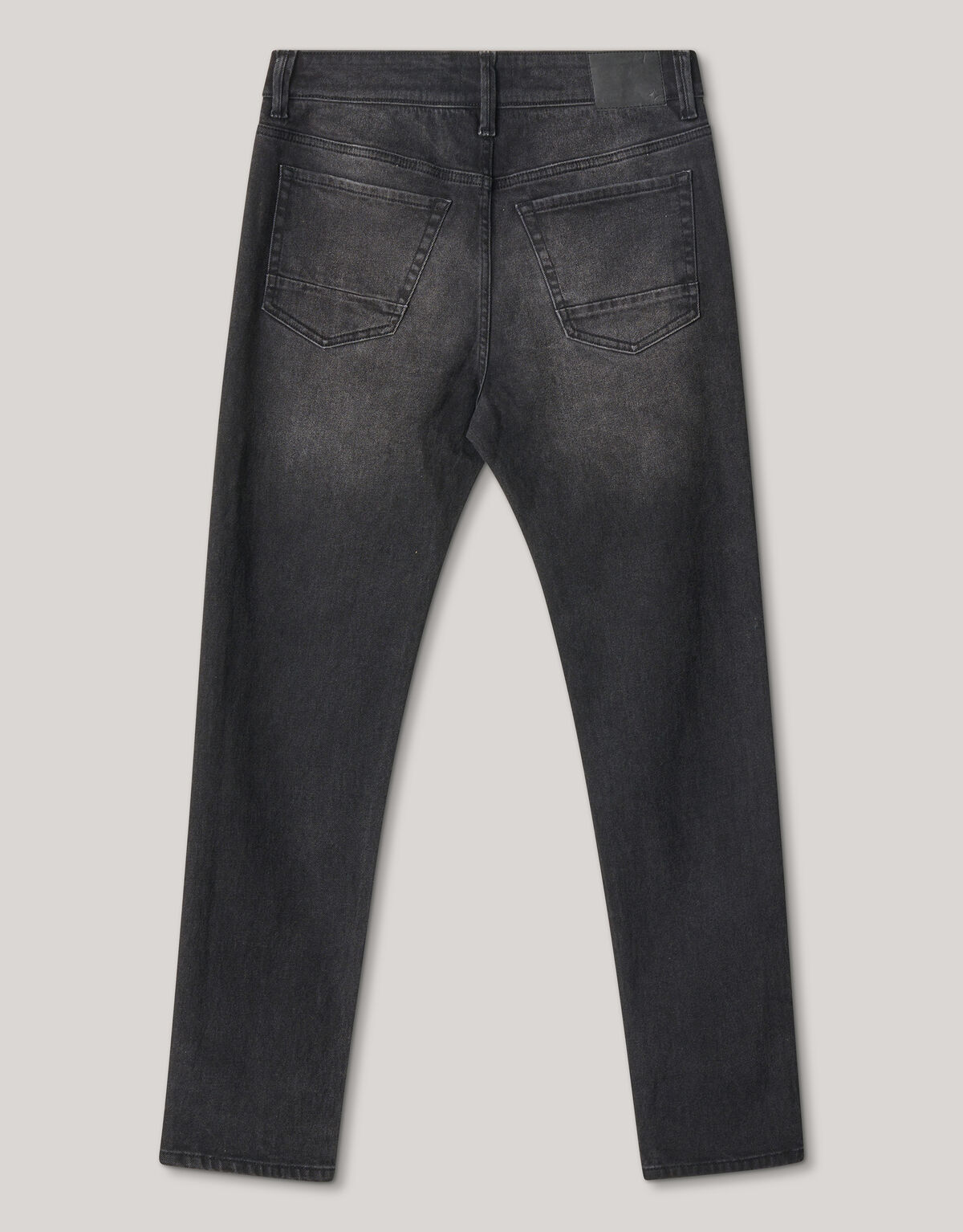 Washed Tapered Fit Jeans Zwart L32 SHOEBY MEN